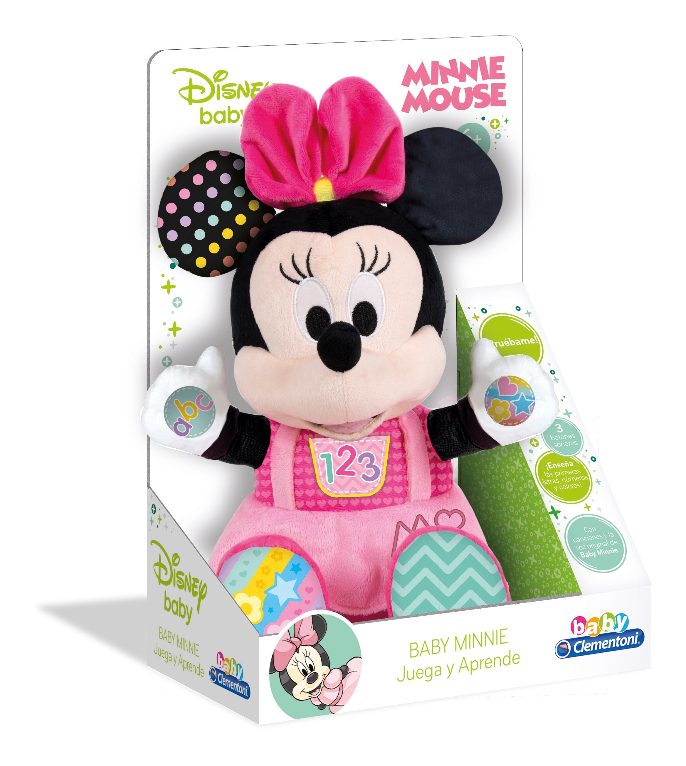 Peluche Baby Mickey/Minnie Clementoni Rosa-2