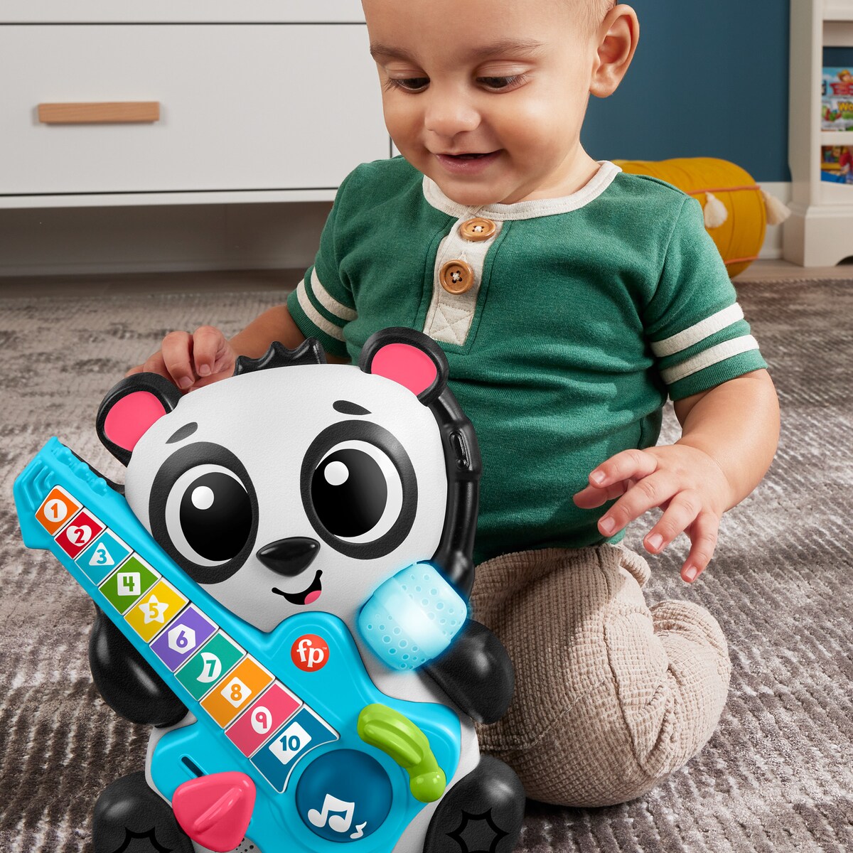 Juguete para aprender los números y formas Banda Animal Panda Fisher-Price 4