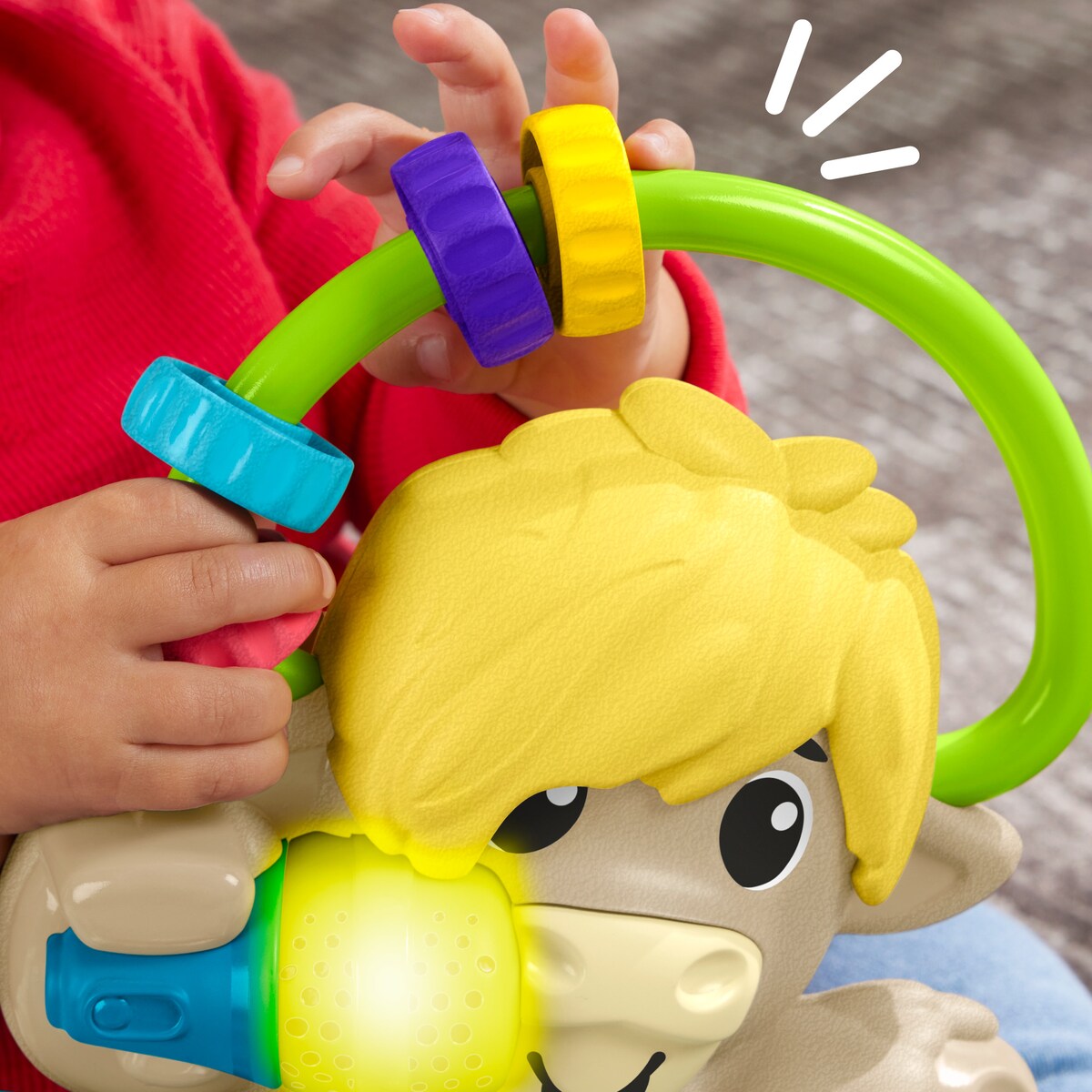 Juguete educativo Yak con mesa de mezclas de DJ Link Squad A to Z Yak Fisher-Price 5