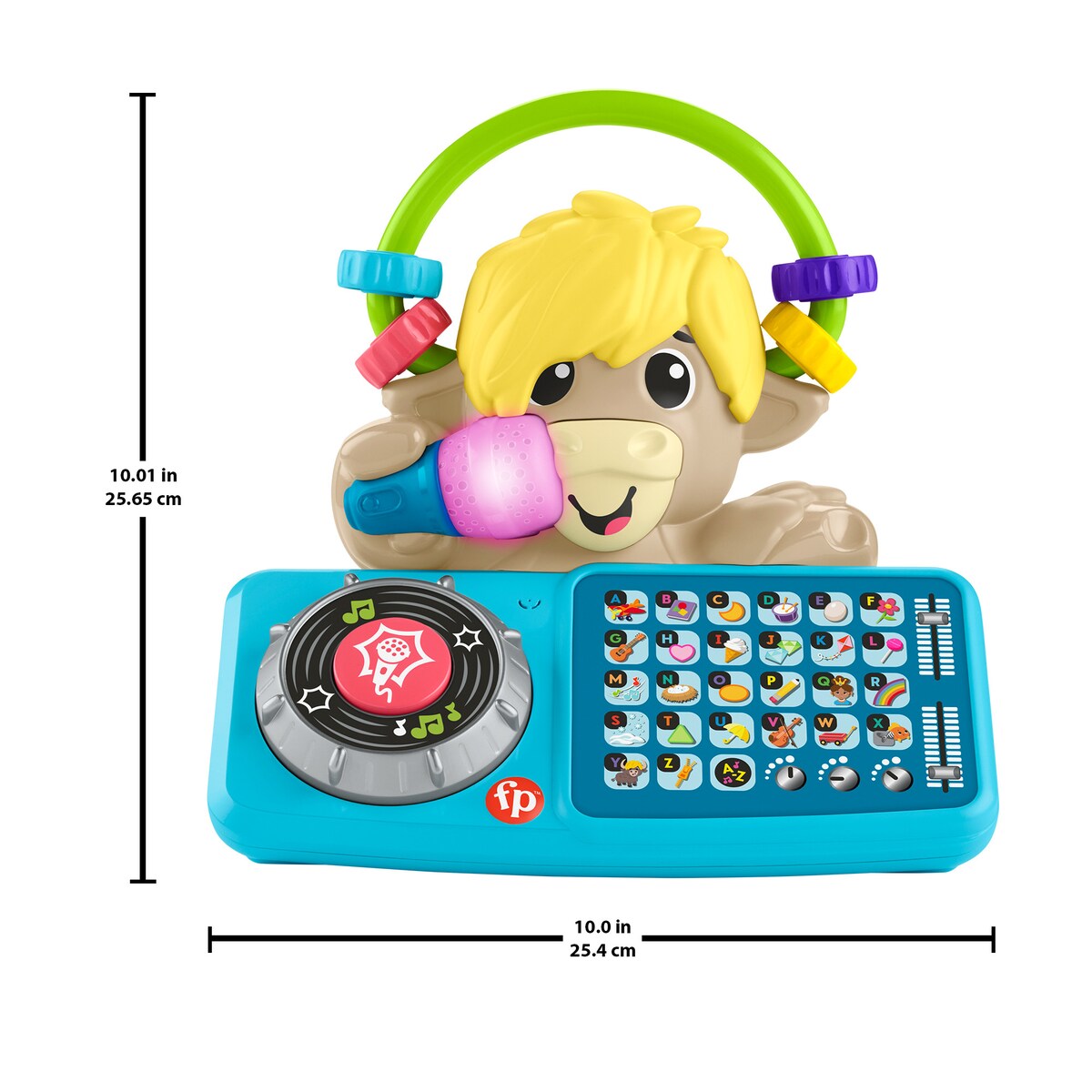 Juguete educativo Yak con mesa de mezclas de DJ Link Squad A to Z Yak Fisher-Price 6