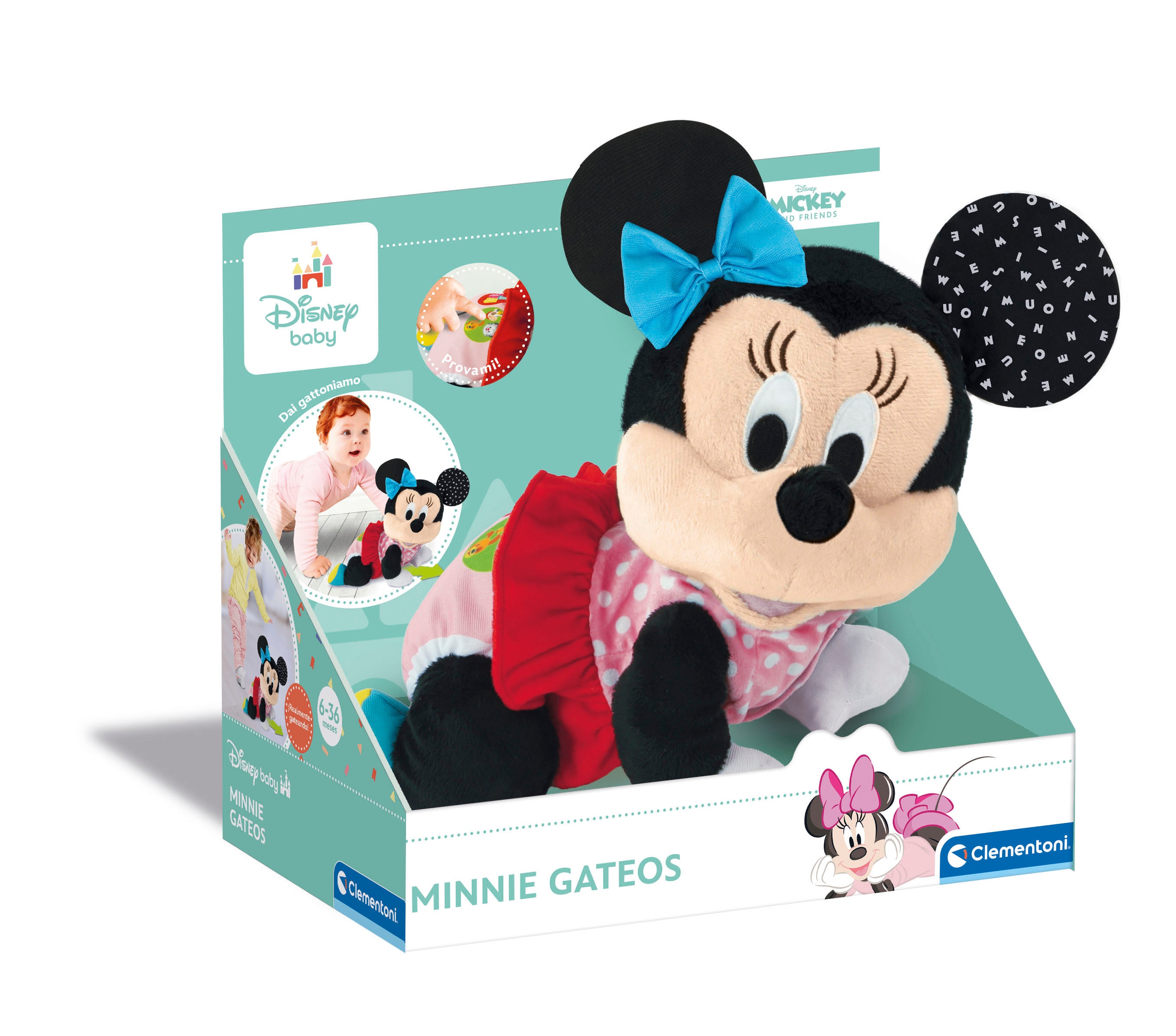 Peluche Baby Mickey Gateos Clementoni Rosa palo-2