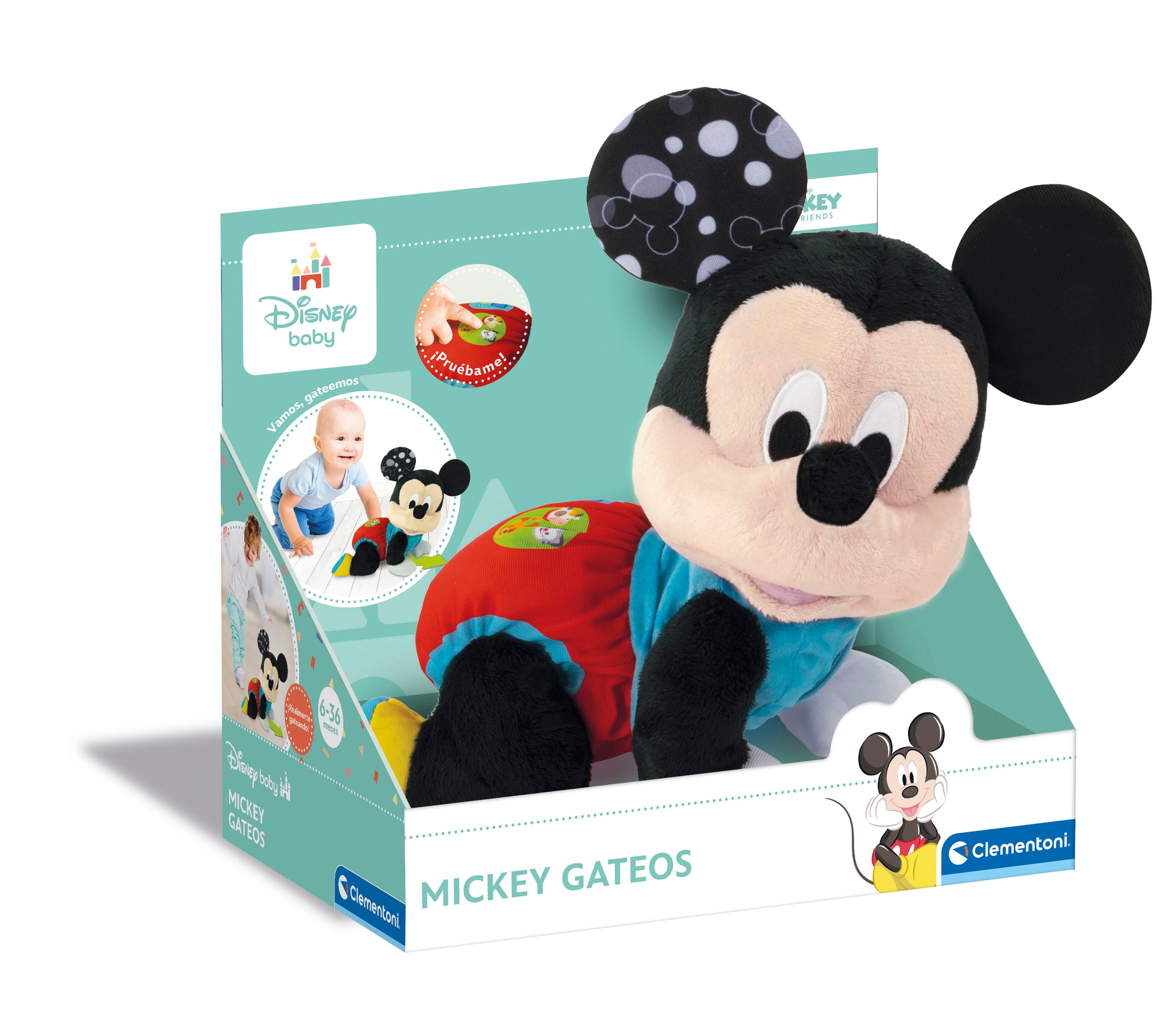 Peluche Baby Mickey Gateos Clementoni Rosa palo-3