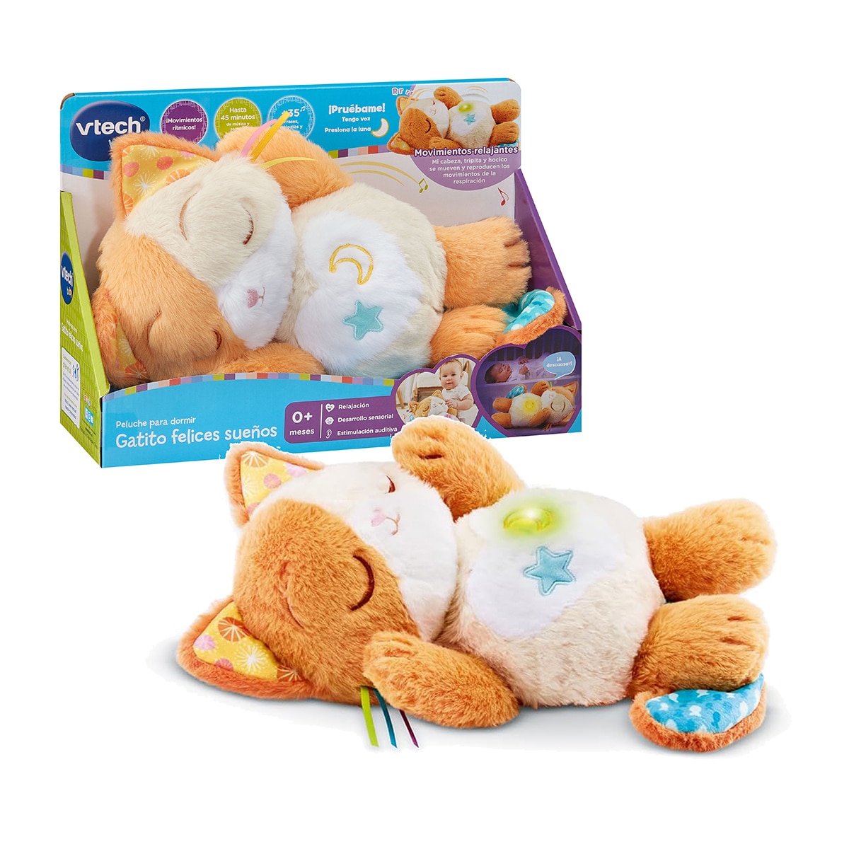 VTech – Peluche para dormir Mi Gatito dulces sueños..