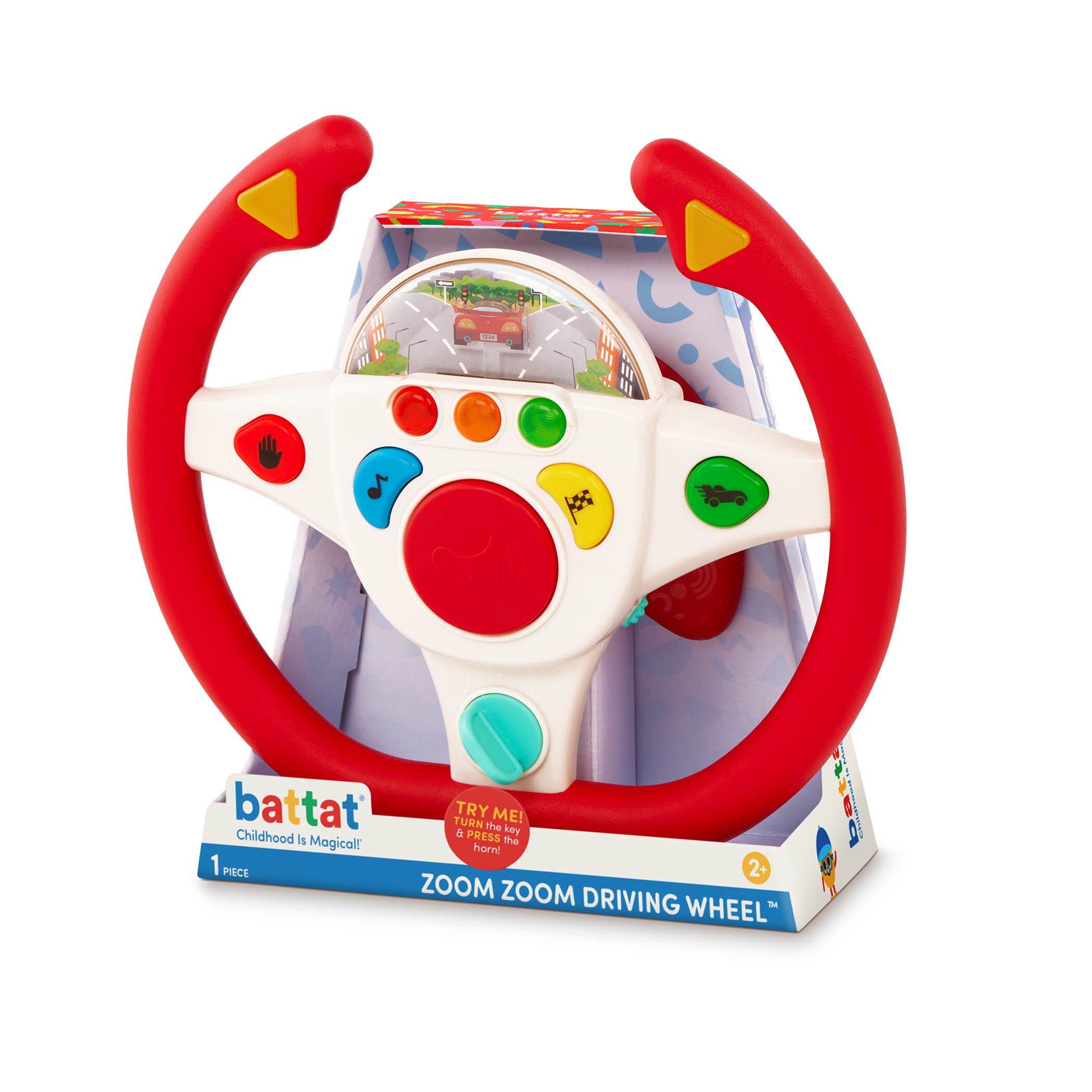 Volante interactivo con luces y sonidos Battat 12