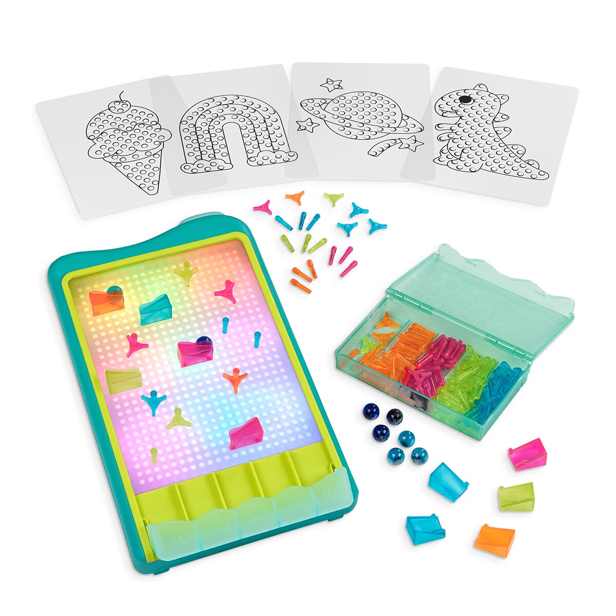 Tablero con luz y circuito de canicas B Toys · · El Corte