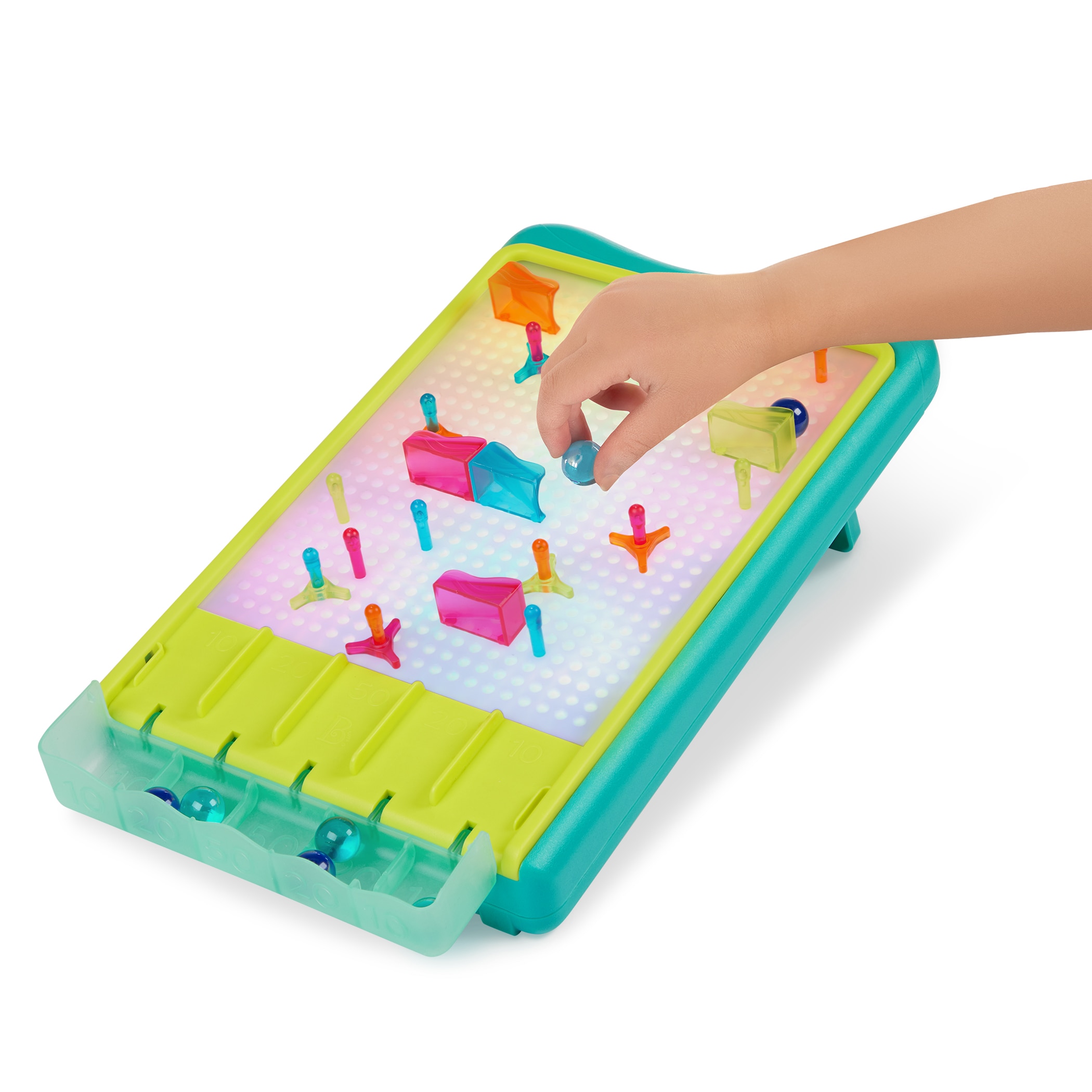 Tablero con luz y circuito de canicas B Toys 8