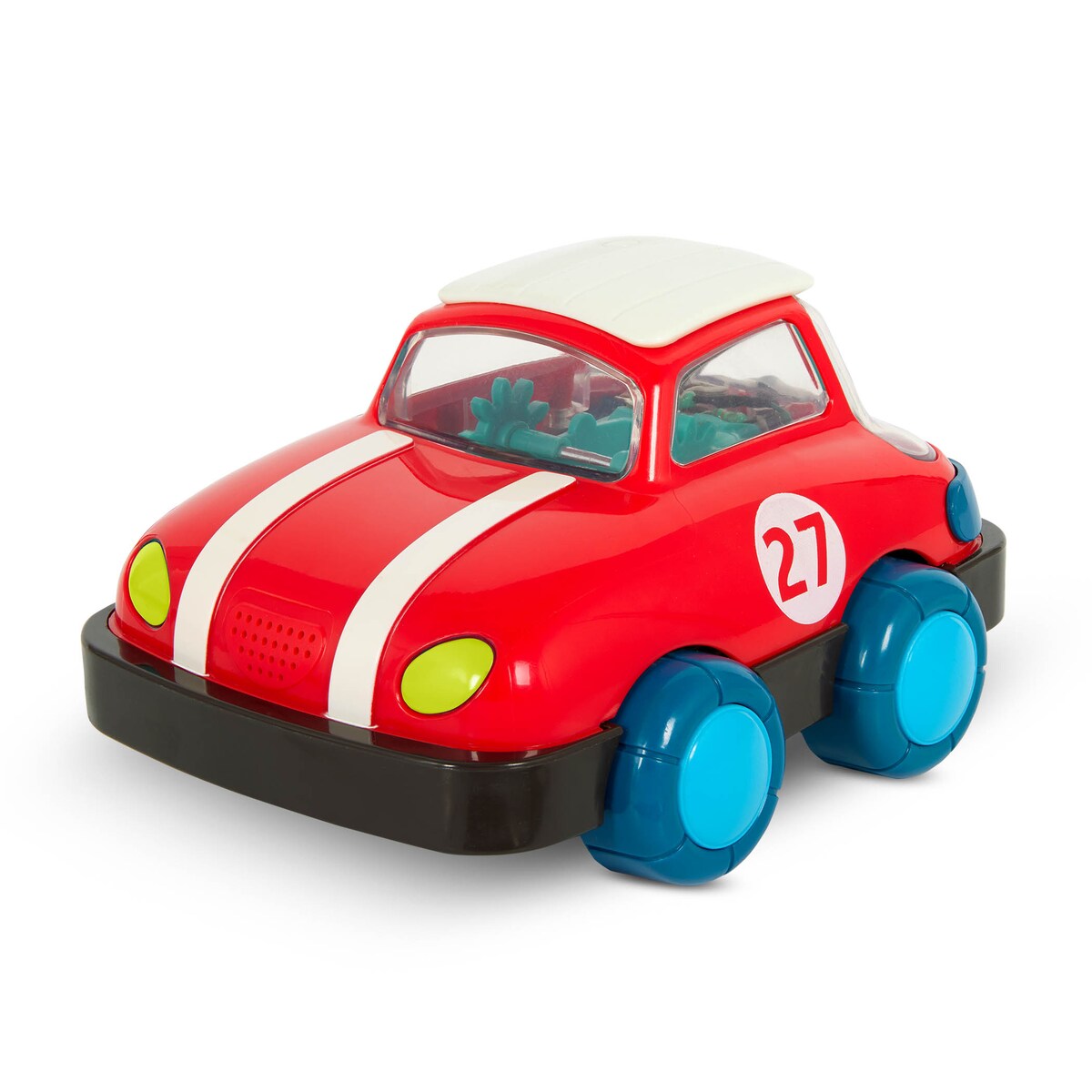 Mi primer coche control remoto, con luces B Toys · · El