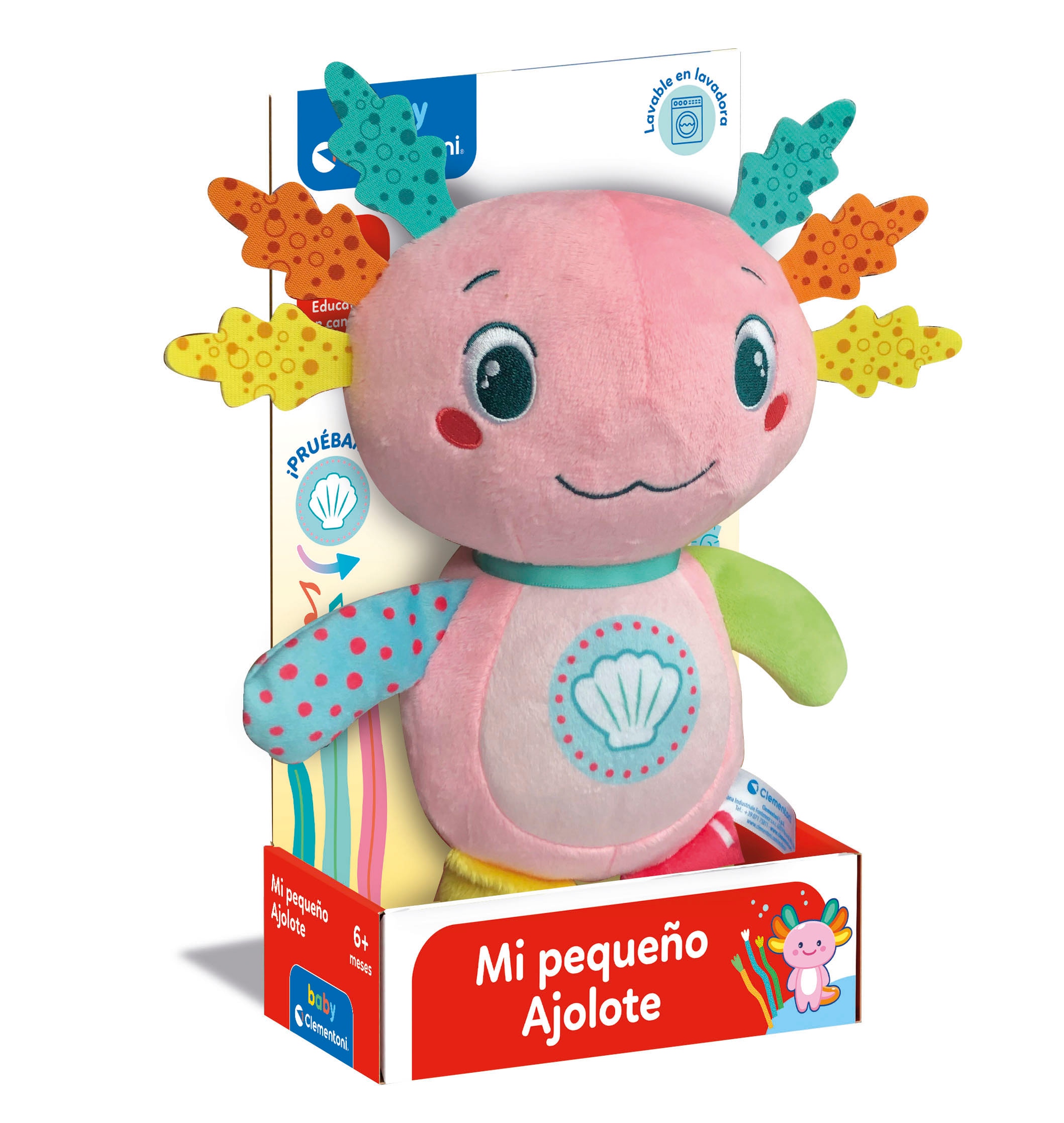 Peluche interactivo Mi Pequeño Ajolote Clementoni 2