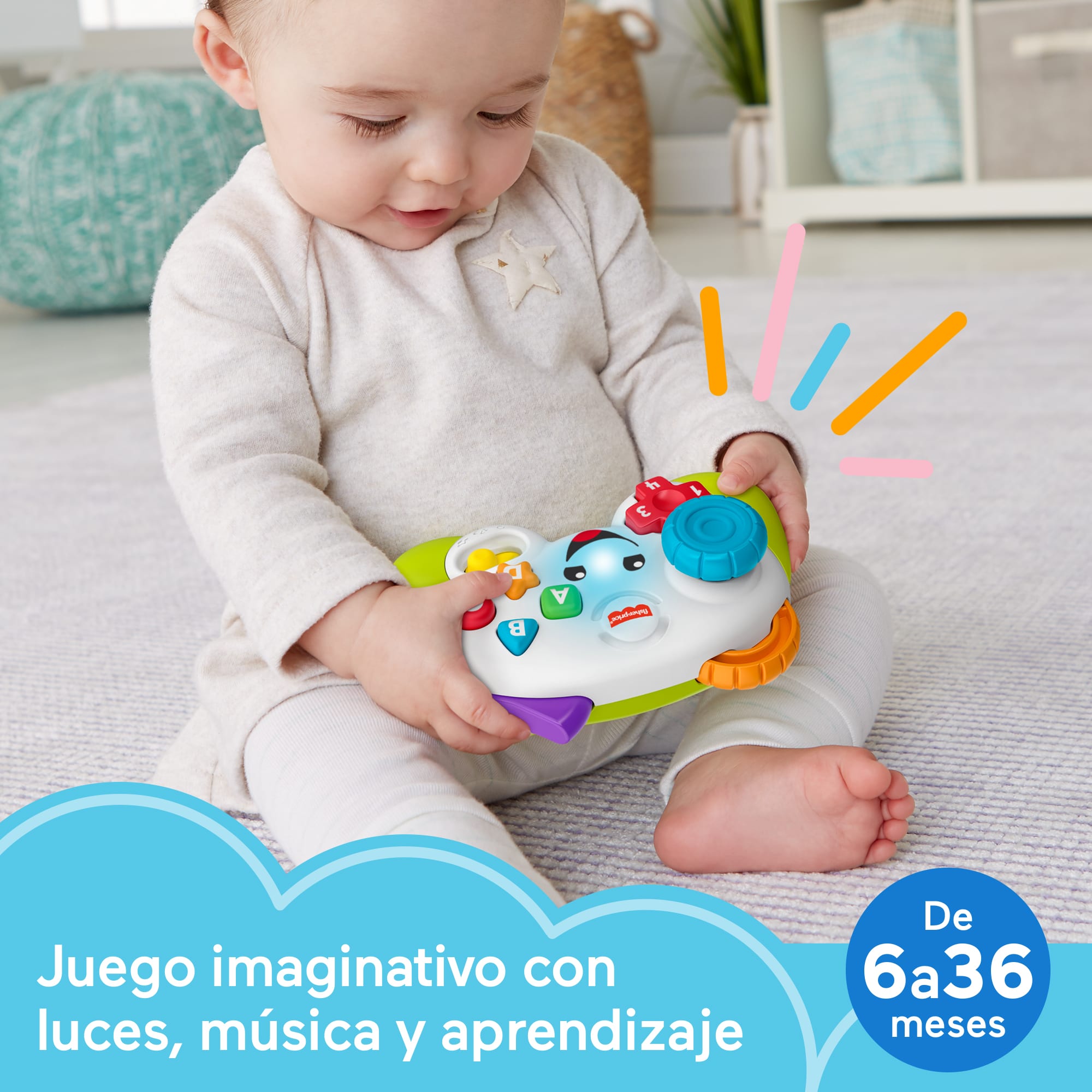 Juguete para bebés Mando de consola Ríe y aprende Fisher-Price 3