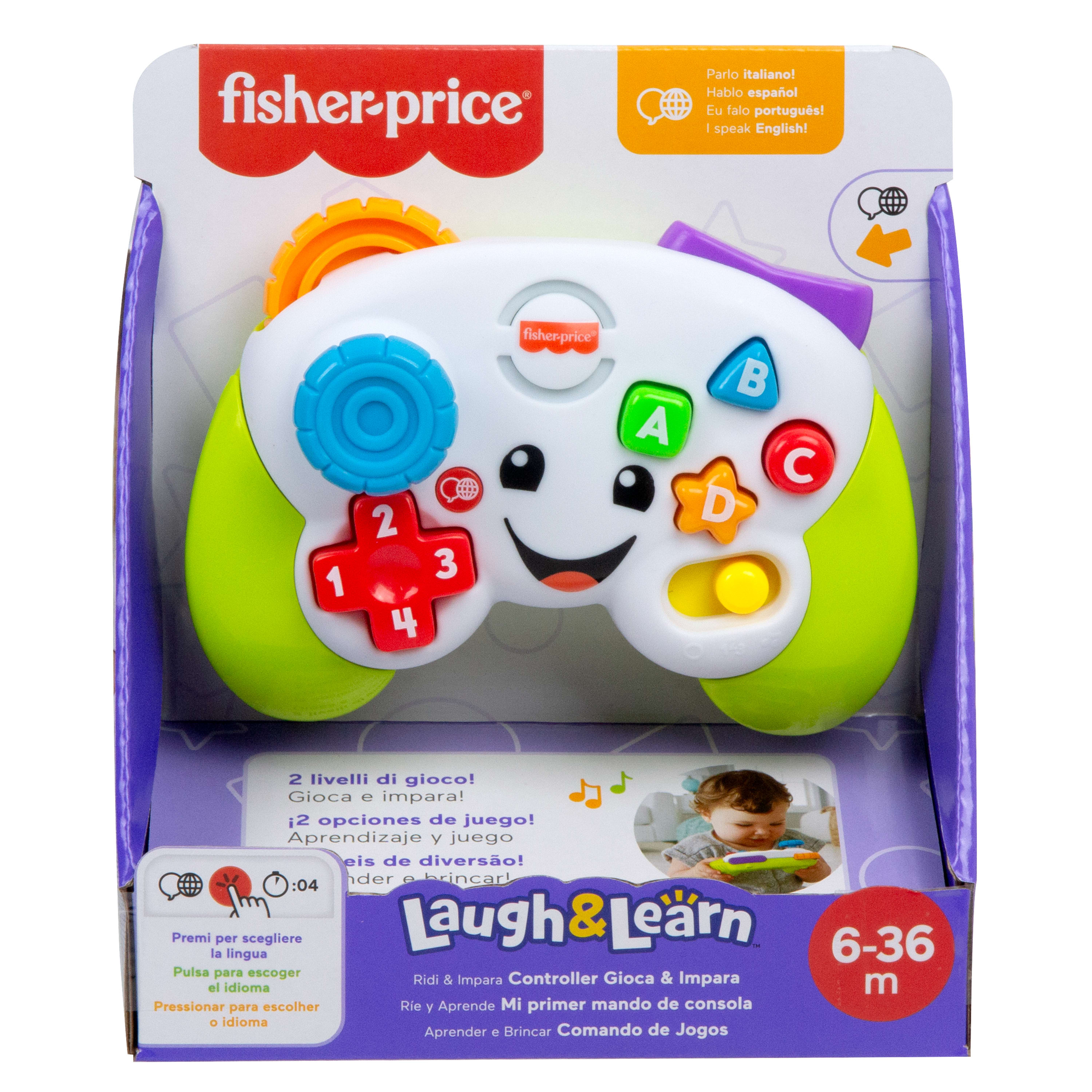 Juguete para bebés Mando de consola Ríe y aprende Fisher-Price 6