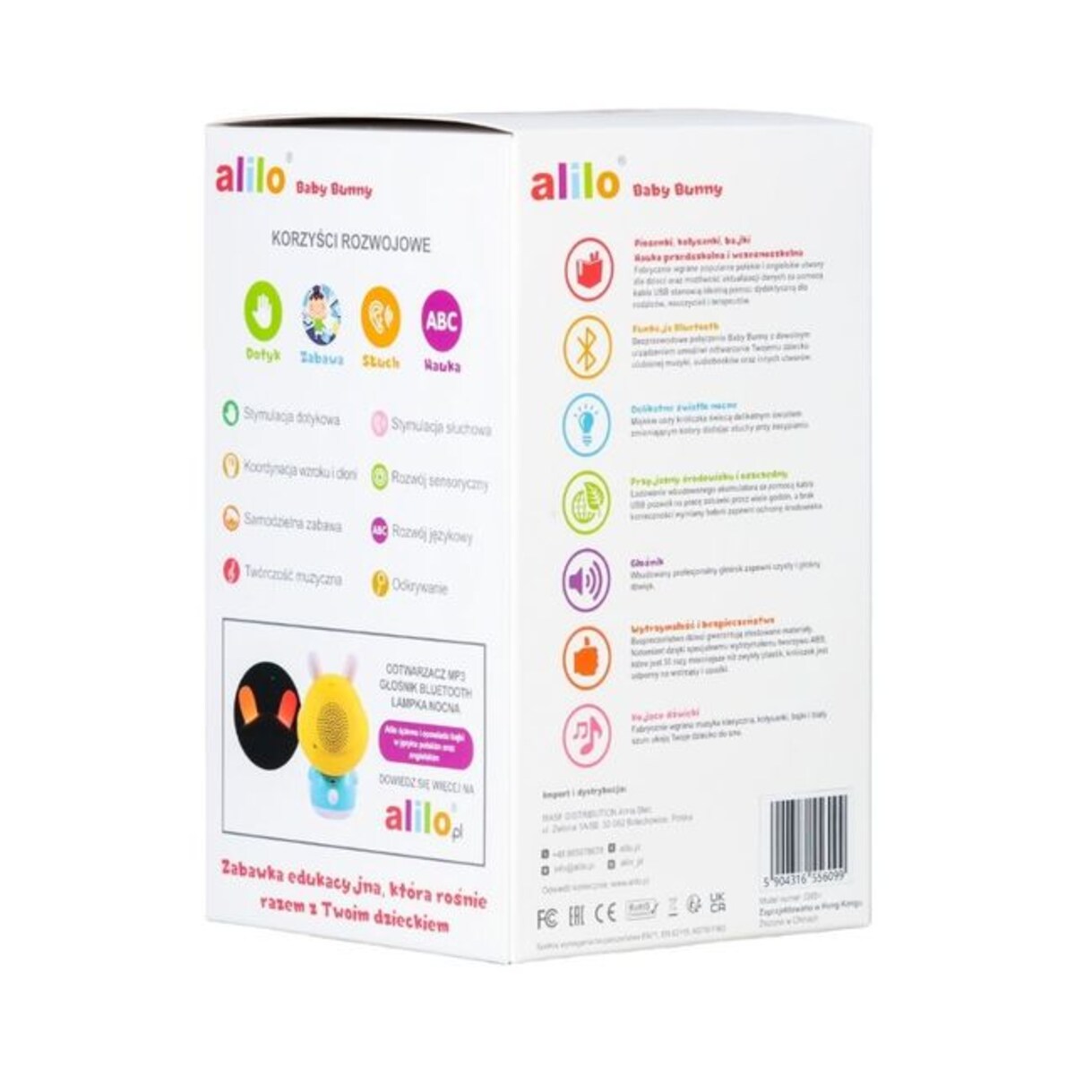 Conejito interactivo Baby Bunny Alilo 13