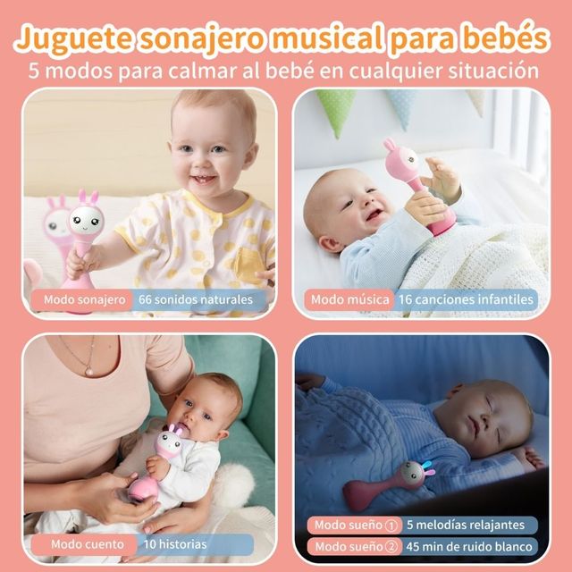 Sonajero interactivo Smarty Bunny Alilo 9
