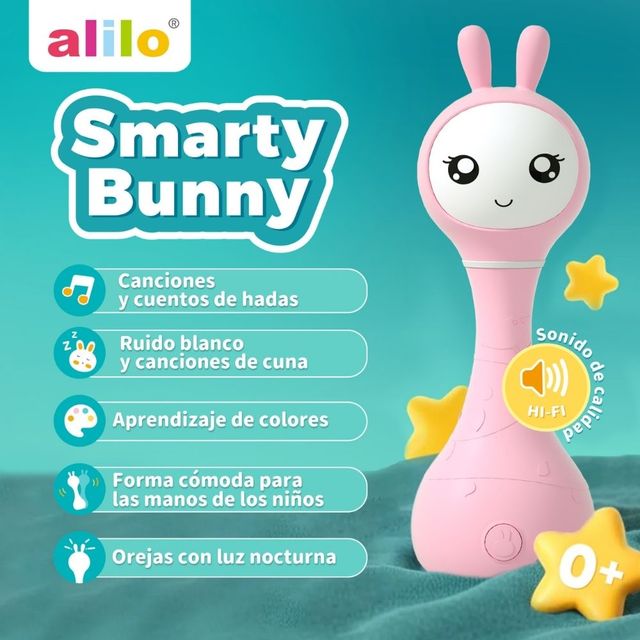 Sonajero interactivo Smarty Bunny Alilo 14