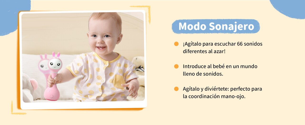 Sonajero interactivo Smarty Bunny Alilo 24