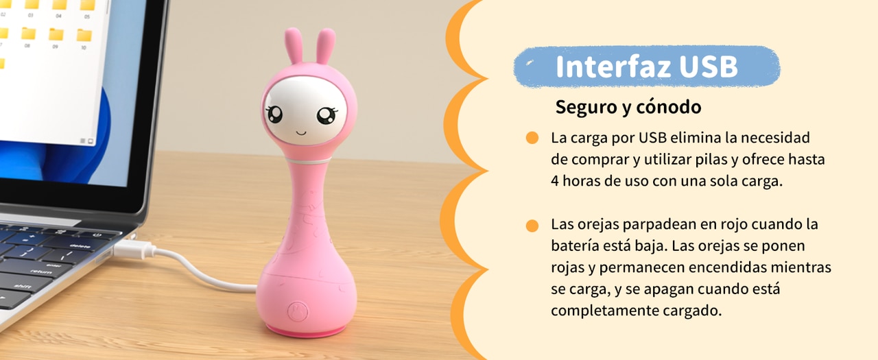 Sonajero interactivo Smarty Bunny Alilo 31