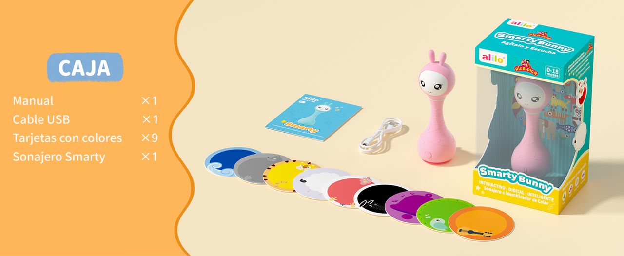 Sonajero interactivo Smarty Bunny Alilo 34