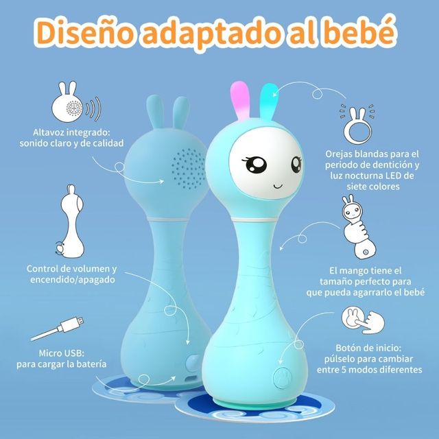 Sonajero interactivo Smarty Bunny Alilo 24
