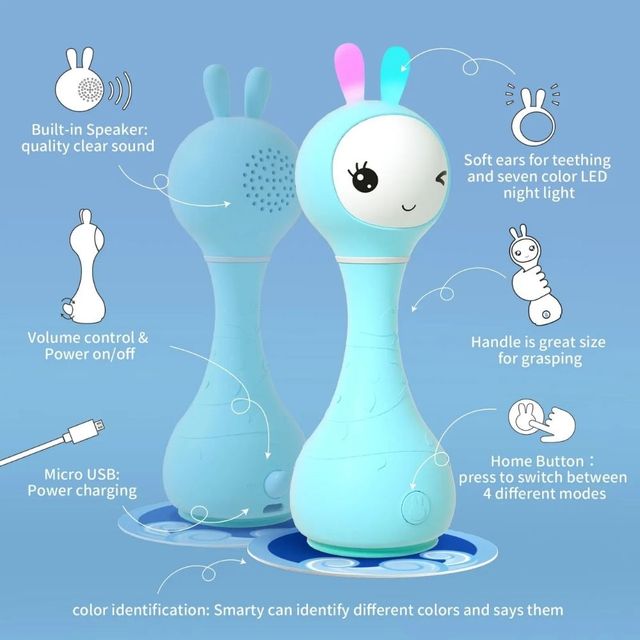 Sonajero interactivo Smarty Bunny inglés Alilo 7
