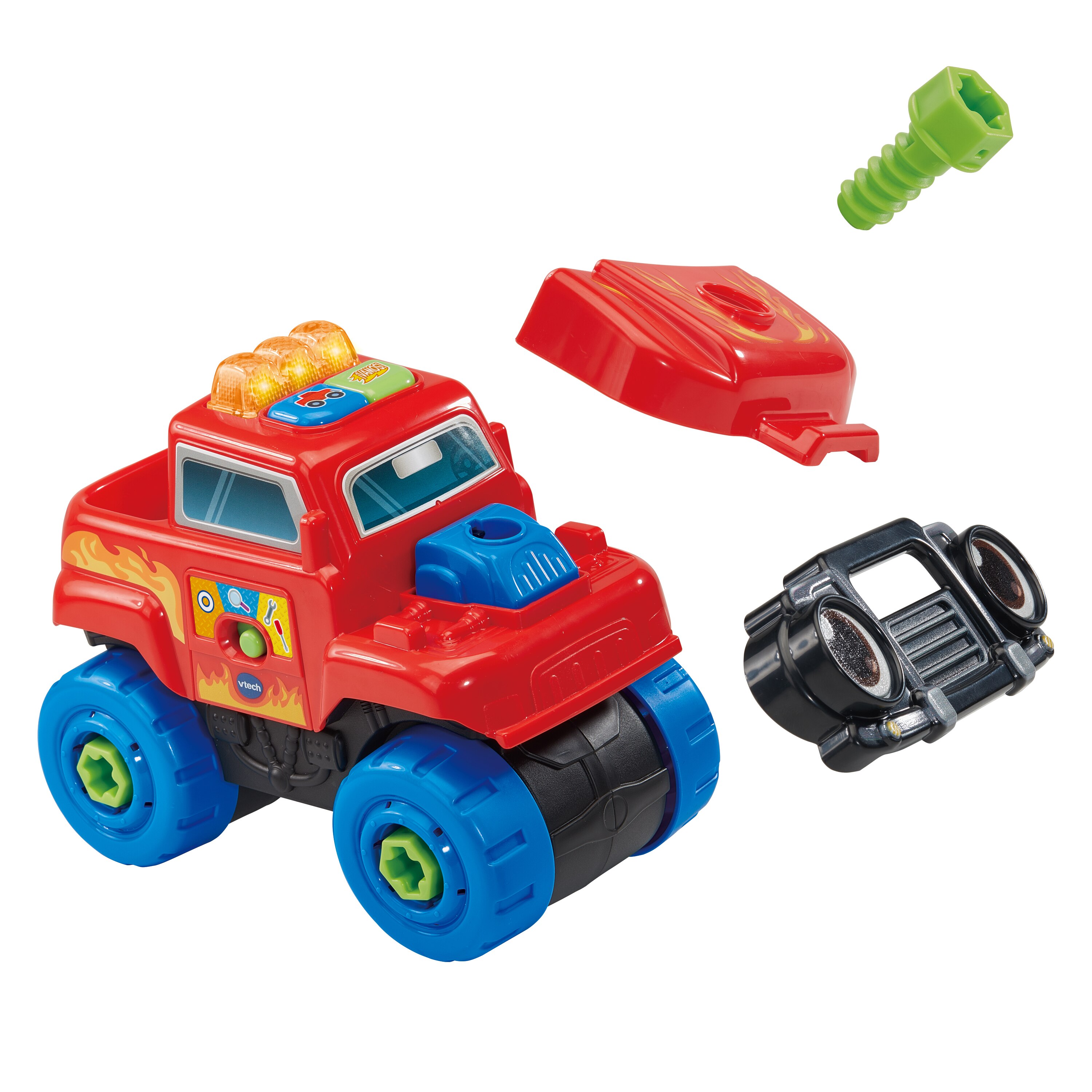 Vehículo Monster Truck repara y construye Vtech 3