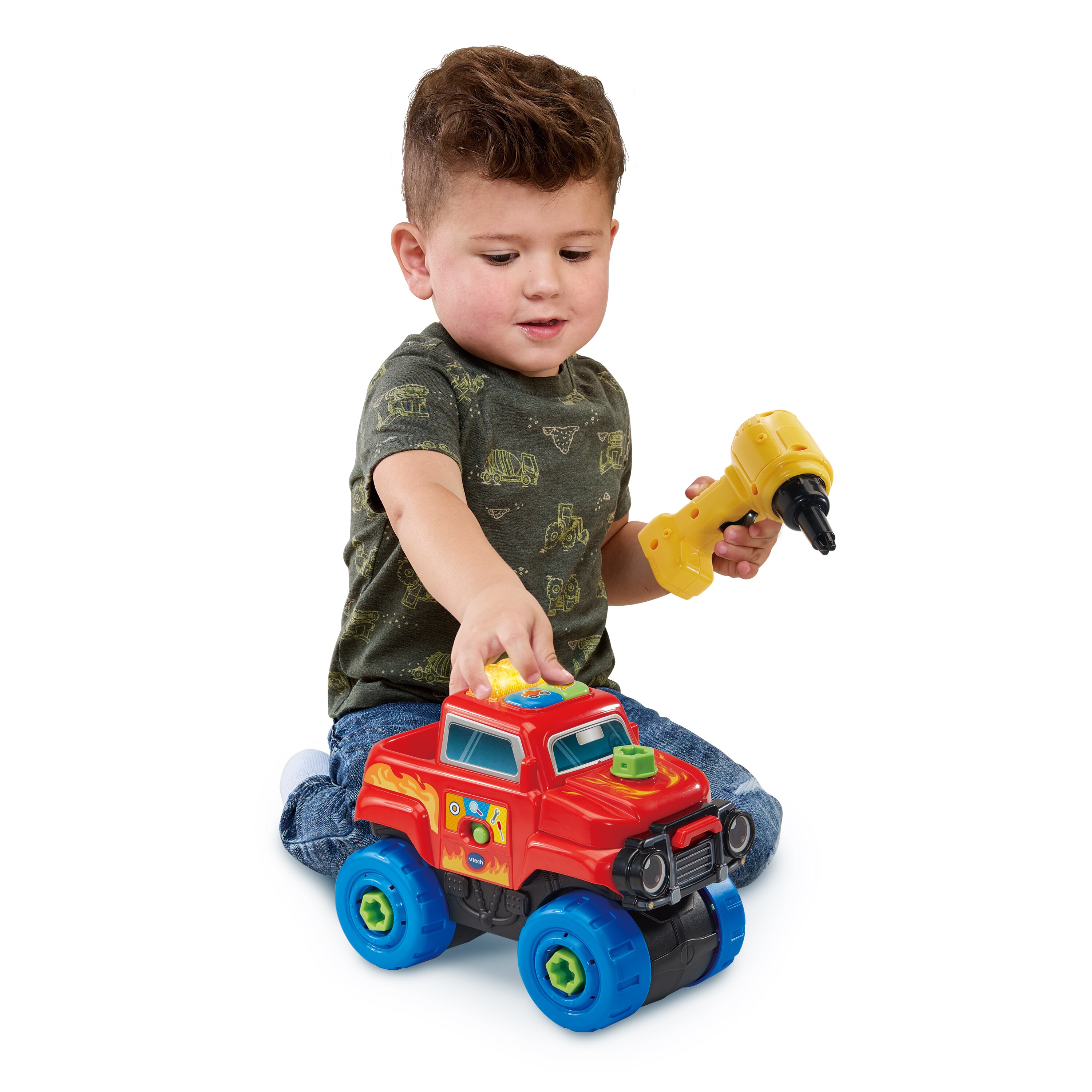 Vehículo Monster Truck repara y construye Vtech 6