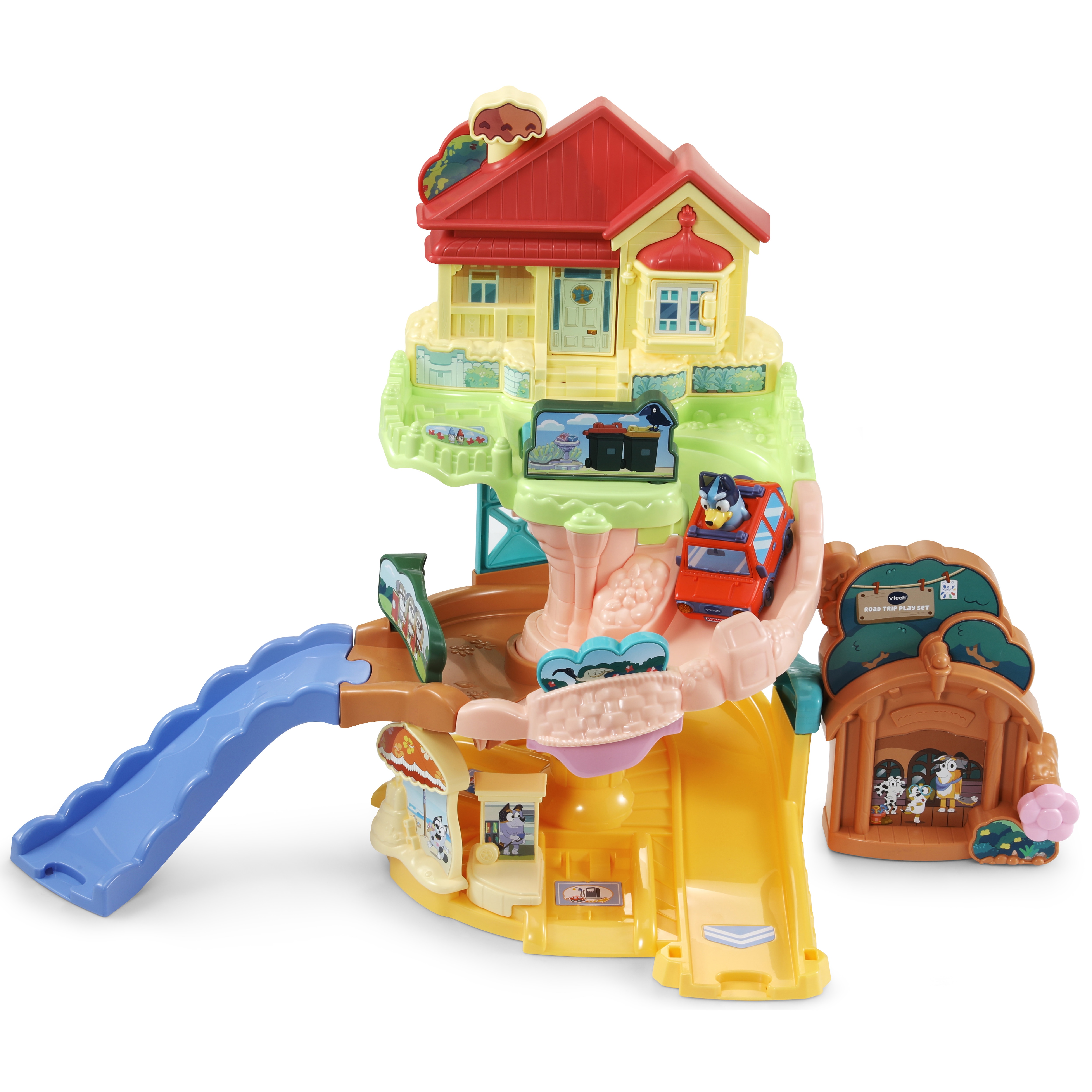 Casa familiar Bluey y coche familiar Vtech 8