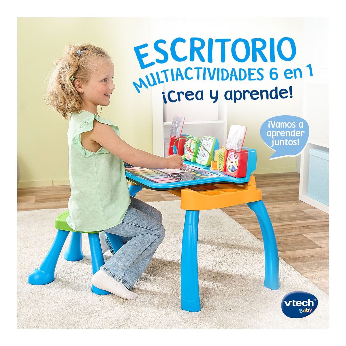 Escritorio multiactividades 6 en 1 crea y aprende Vtech 5