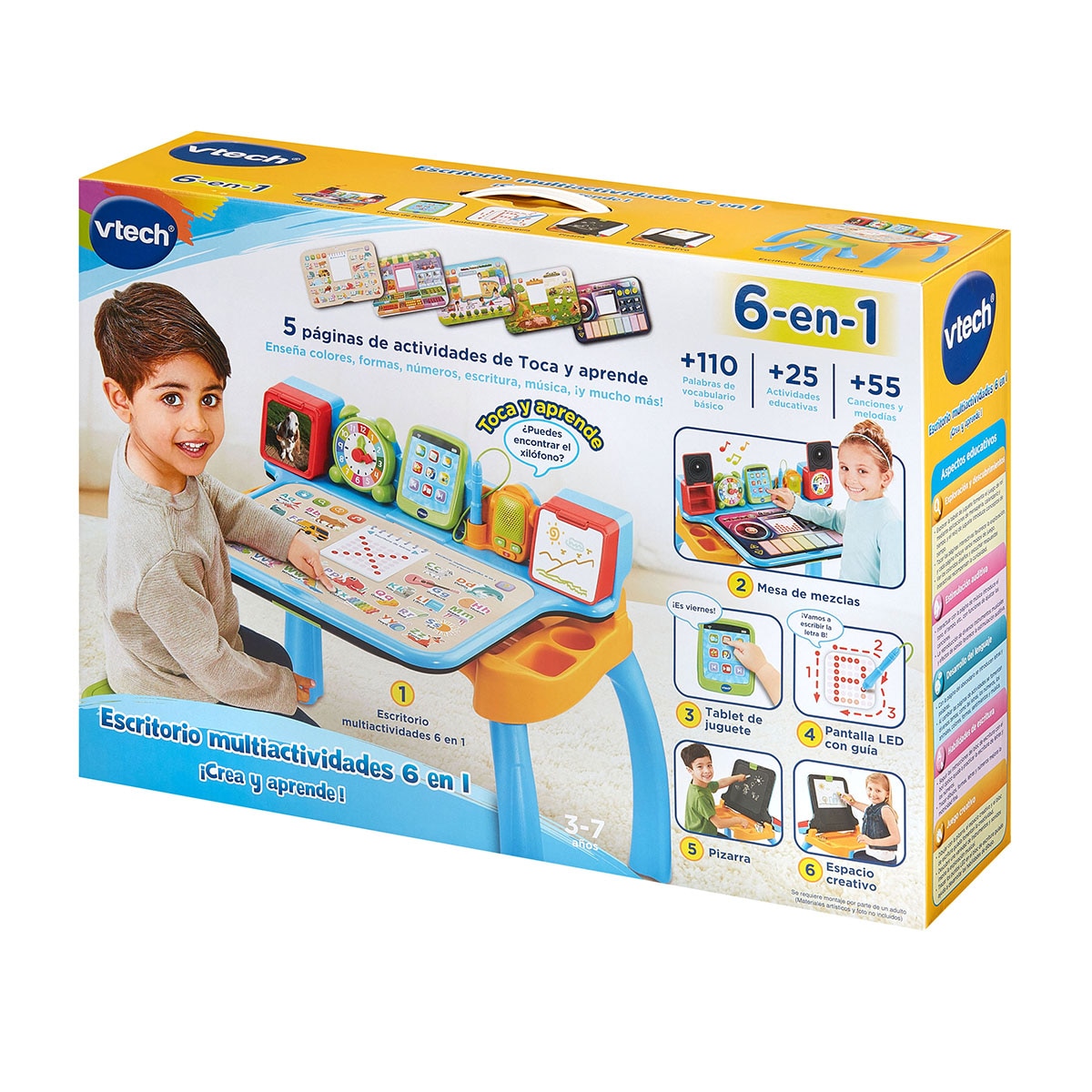 Escritorio multiactividades 6 en 1 crea y aprende Vtech 8