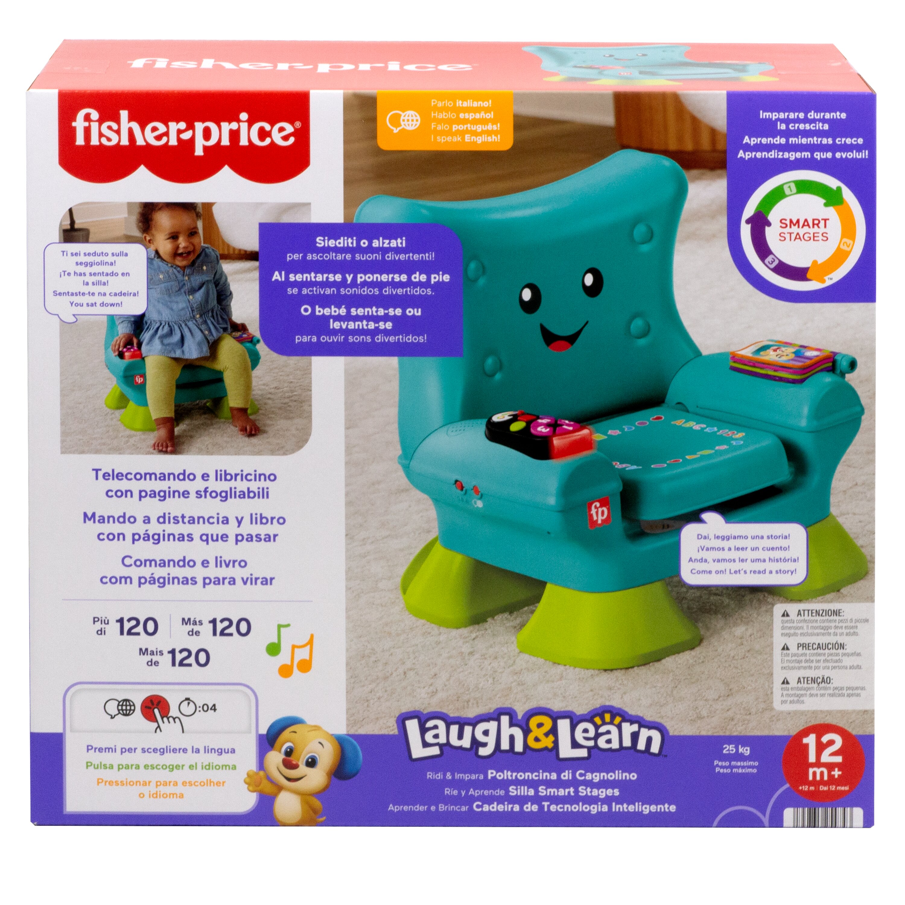 Juguete interactivo Ríe y aprende Sillón interactivo Fisher-Price 7