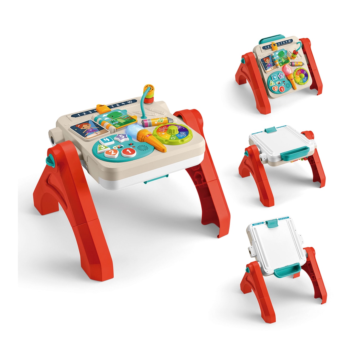 Fisher-Price – Mesa y caballete 4 en 1 Ríe y aprende Fisher-Price.