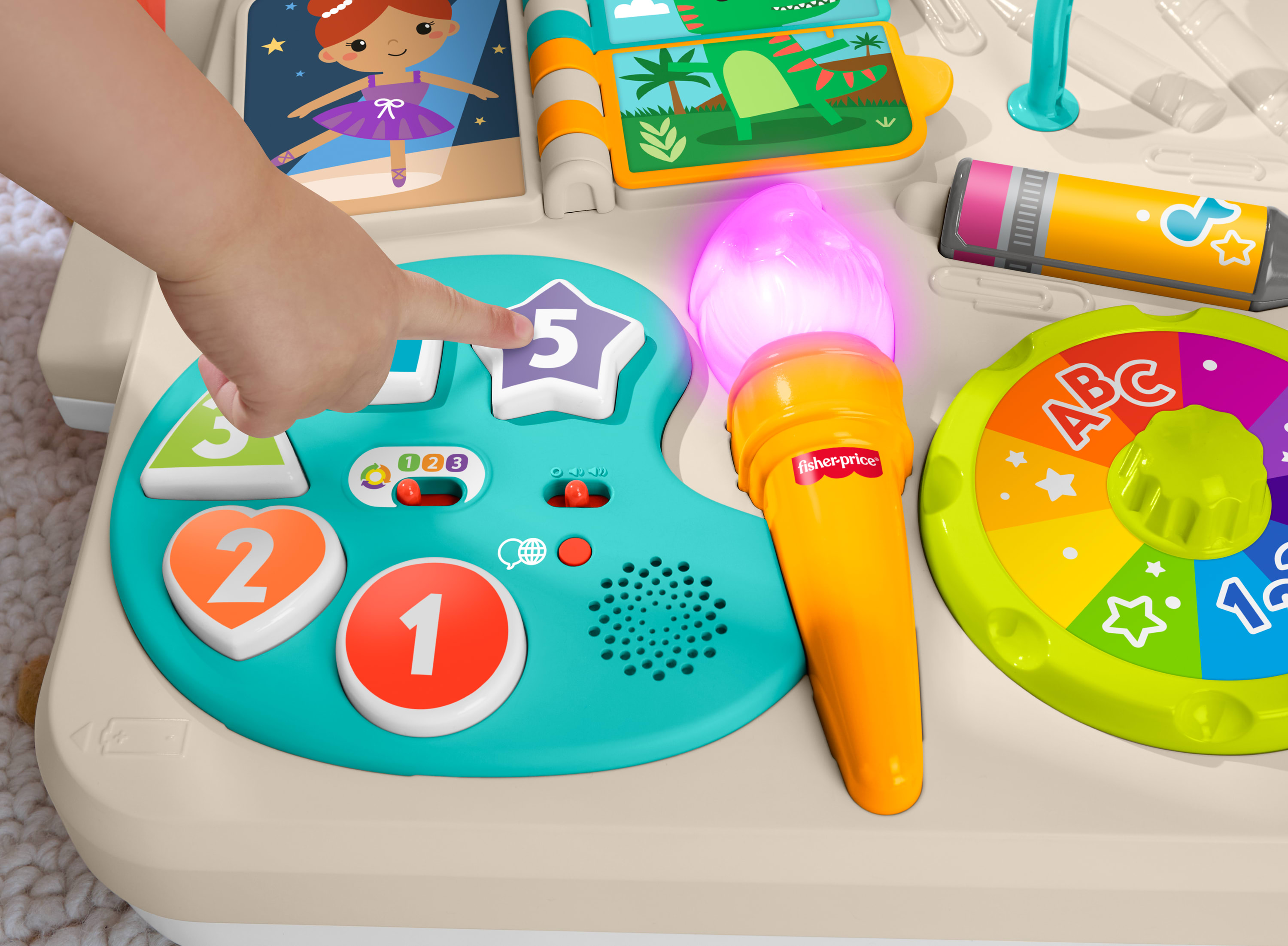 Mesa y caballete 4 en 1 Ríe y aprende Fisher-Price 6