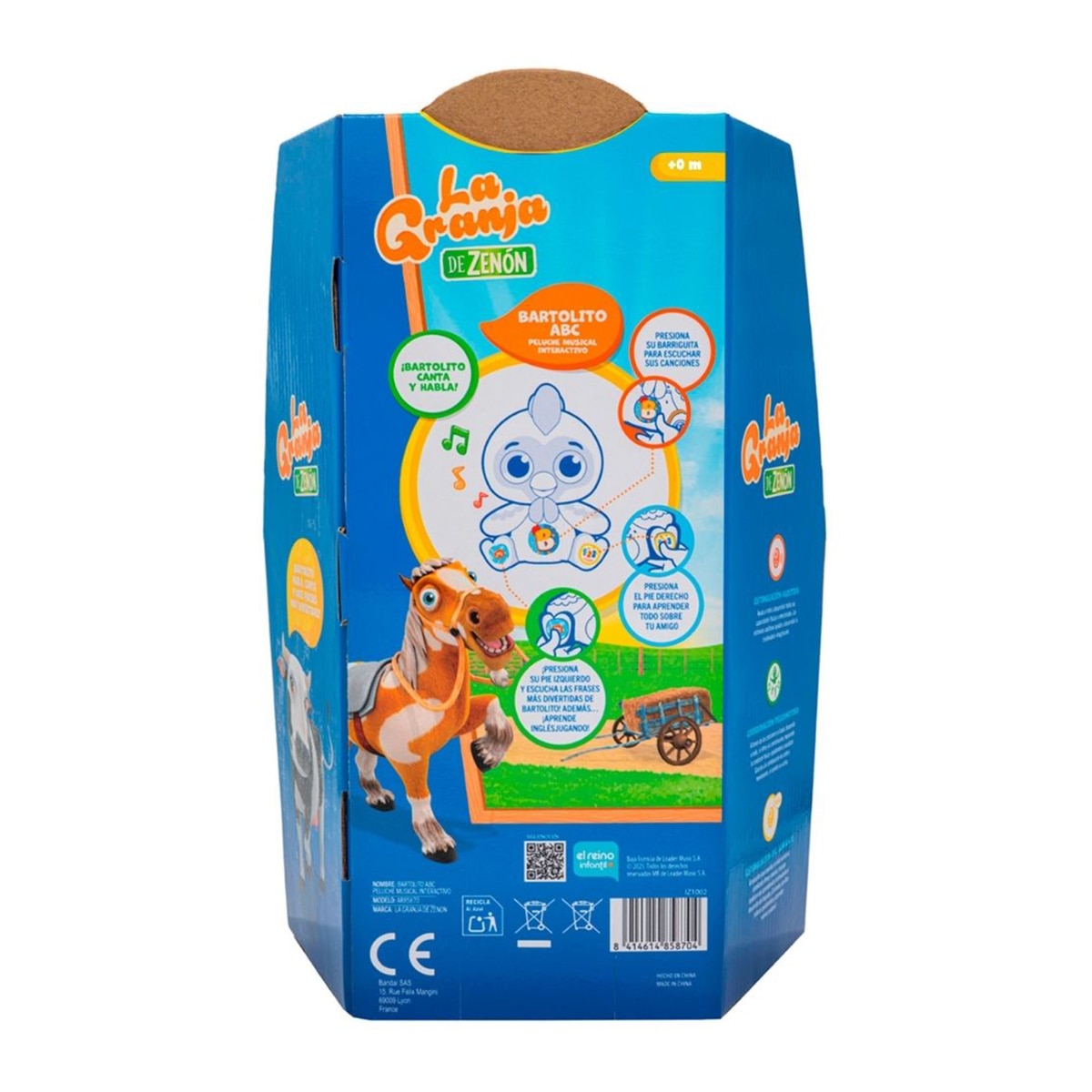 Peluche Bartolito Abc La Granja de Zenón Bandai 7