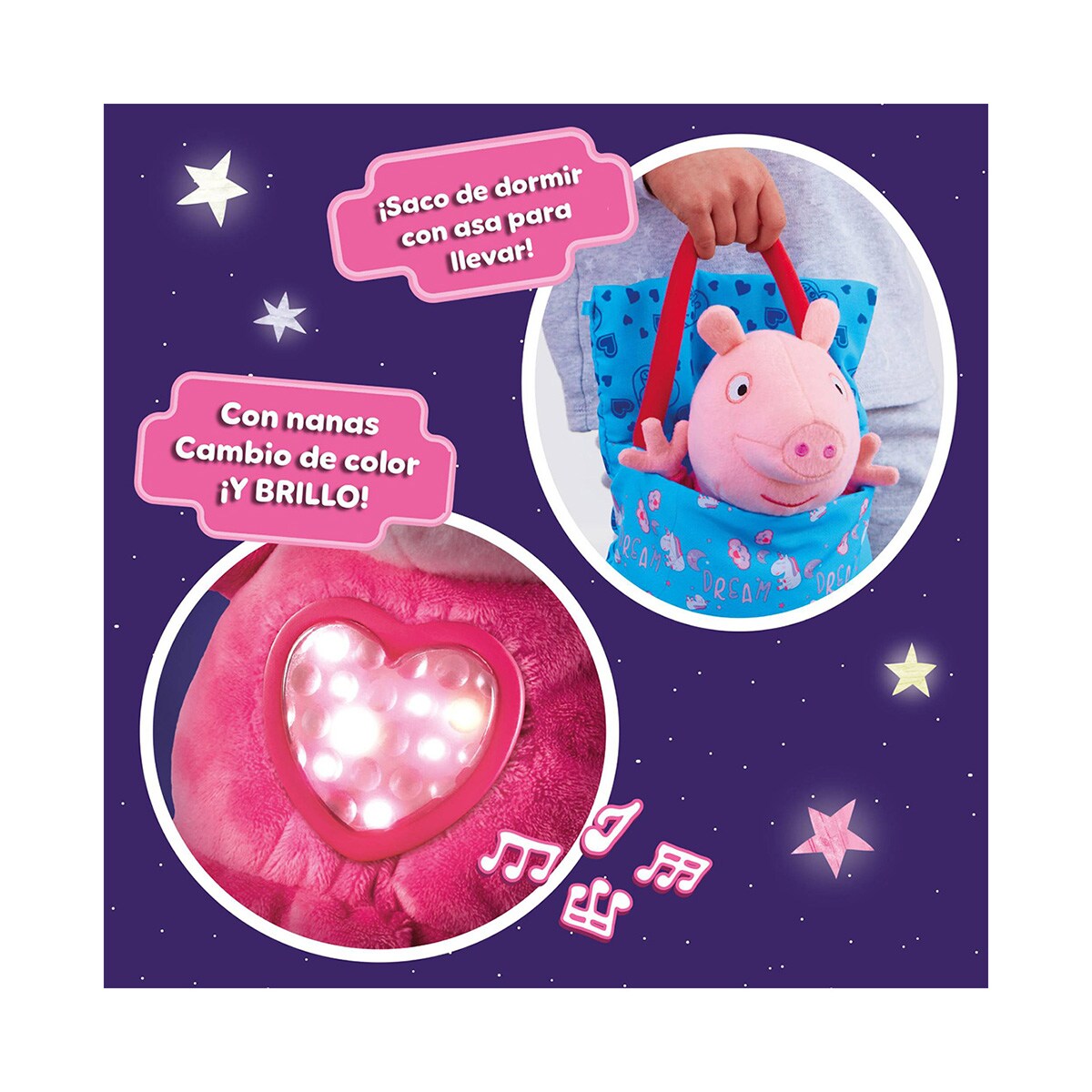 Peluche fiesta de pijamas Peppa Pig Bandai 9