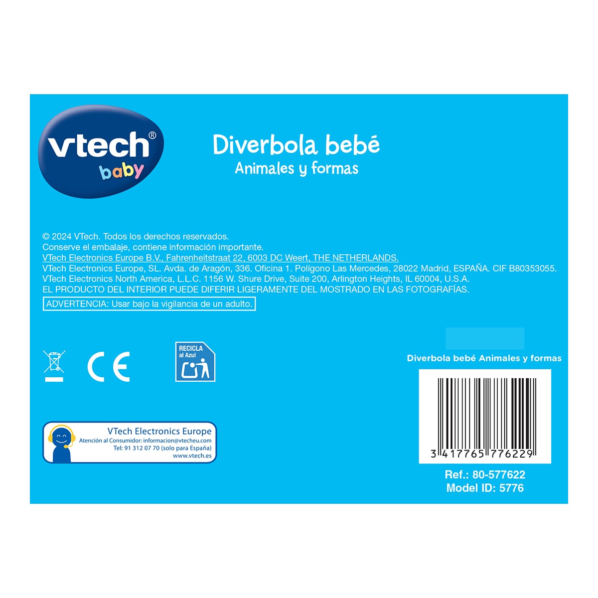 Diverbola bebé animales y formas Vtech 7