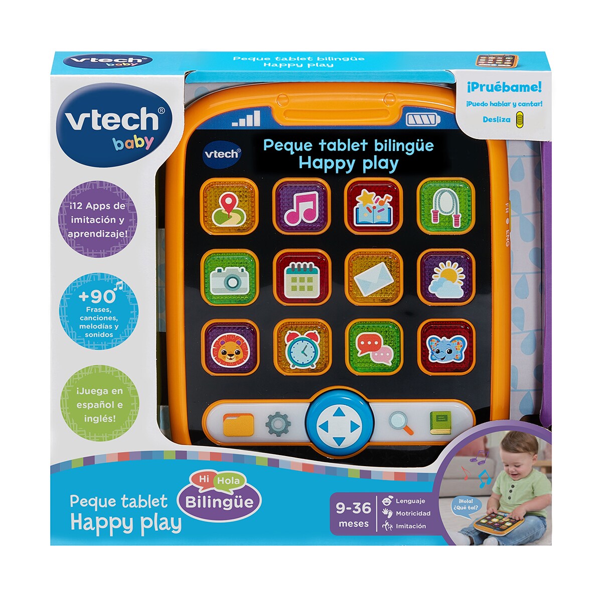 Peque tablet bilingüe Happy play Vtech 4