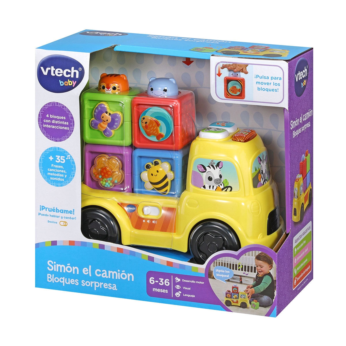 Simón el camión bloques sorpresa Vtech 4