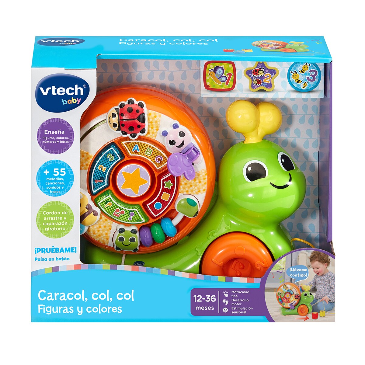 Caracol, col, col figuras y colores Vtech 4