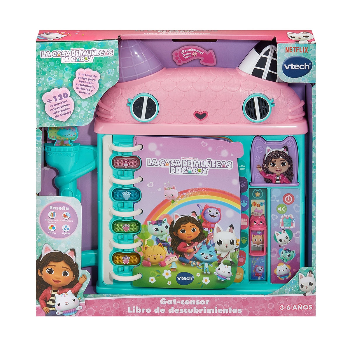 Gat-censor Libro de descubrimientos La casa de muñecas de Gabby's Dollhouse Vtech 3