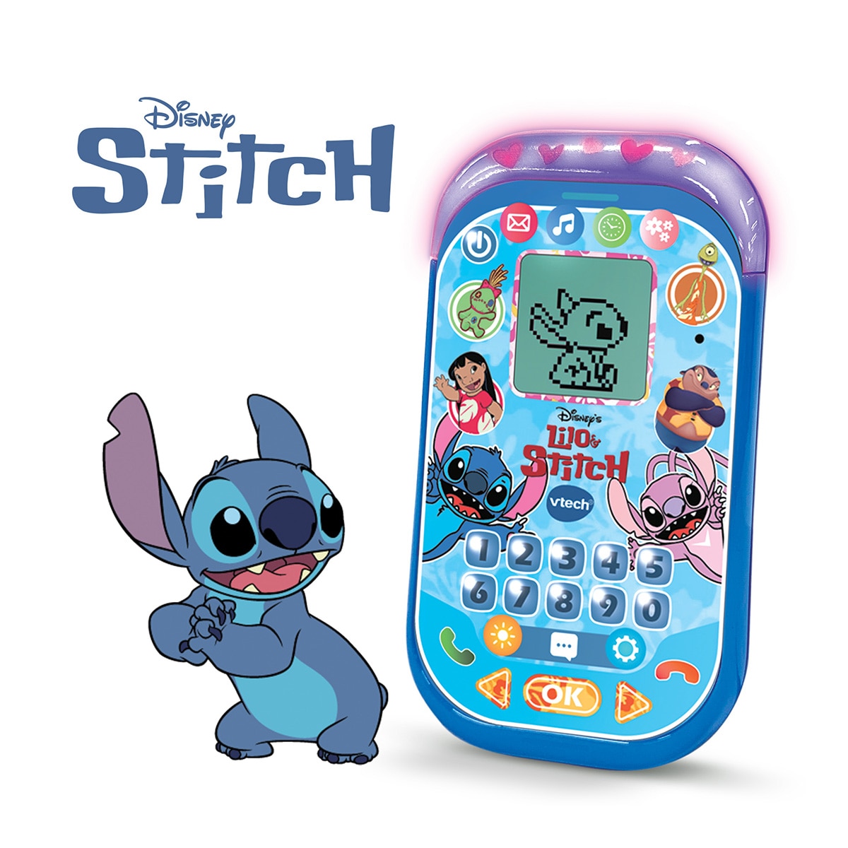 Teléfono educativo de Stitch Vtech 2