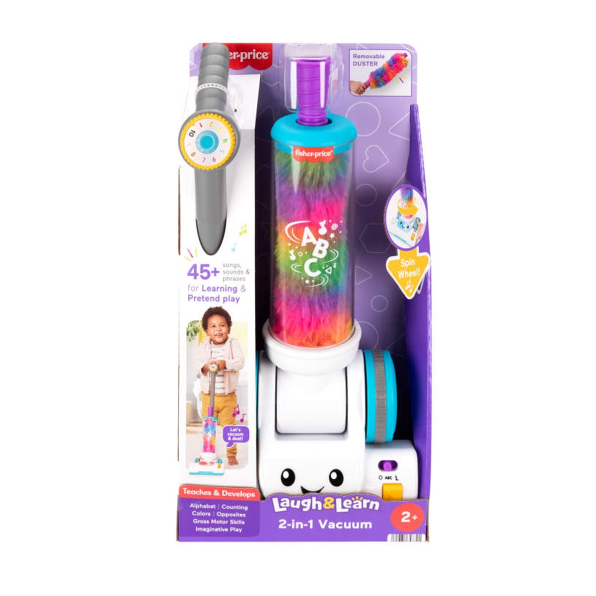 Aspirador 2 en 1 de juguete Ríe y Aprende Fisher-Price 7