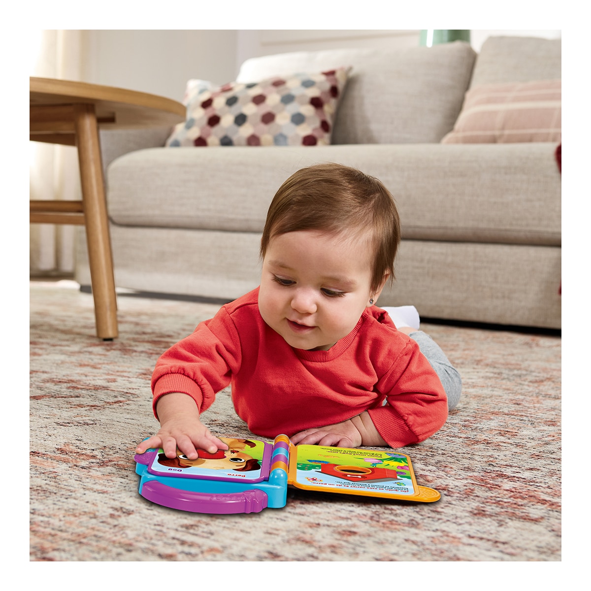 Libro bilingüe con voz de diferentes animales para aprender y jugar Leap Frog 3