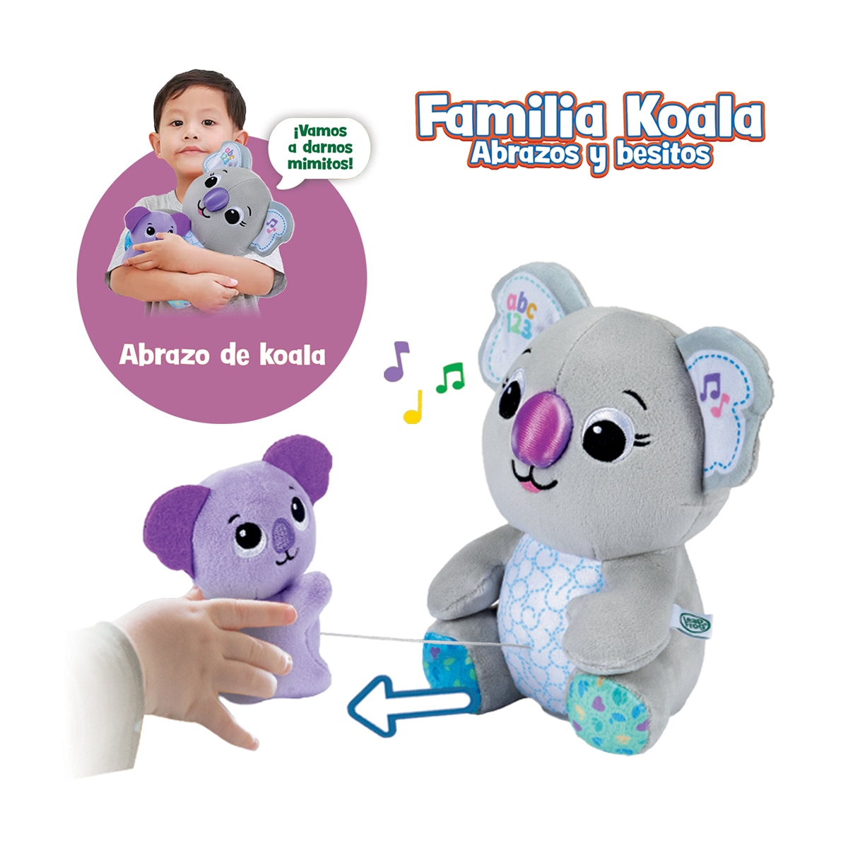 Peluche kola y bebé interactivos para reforzar los vínculos afectivos Leap Frog 2