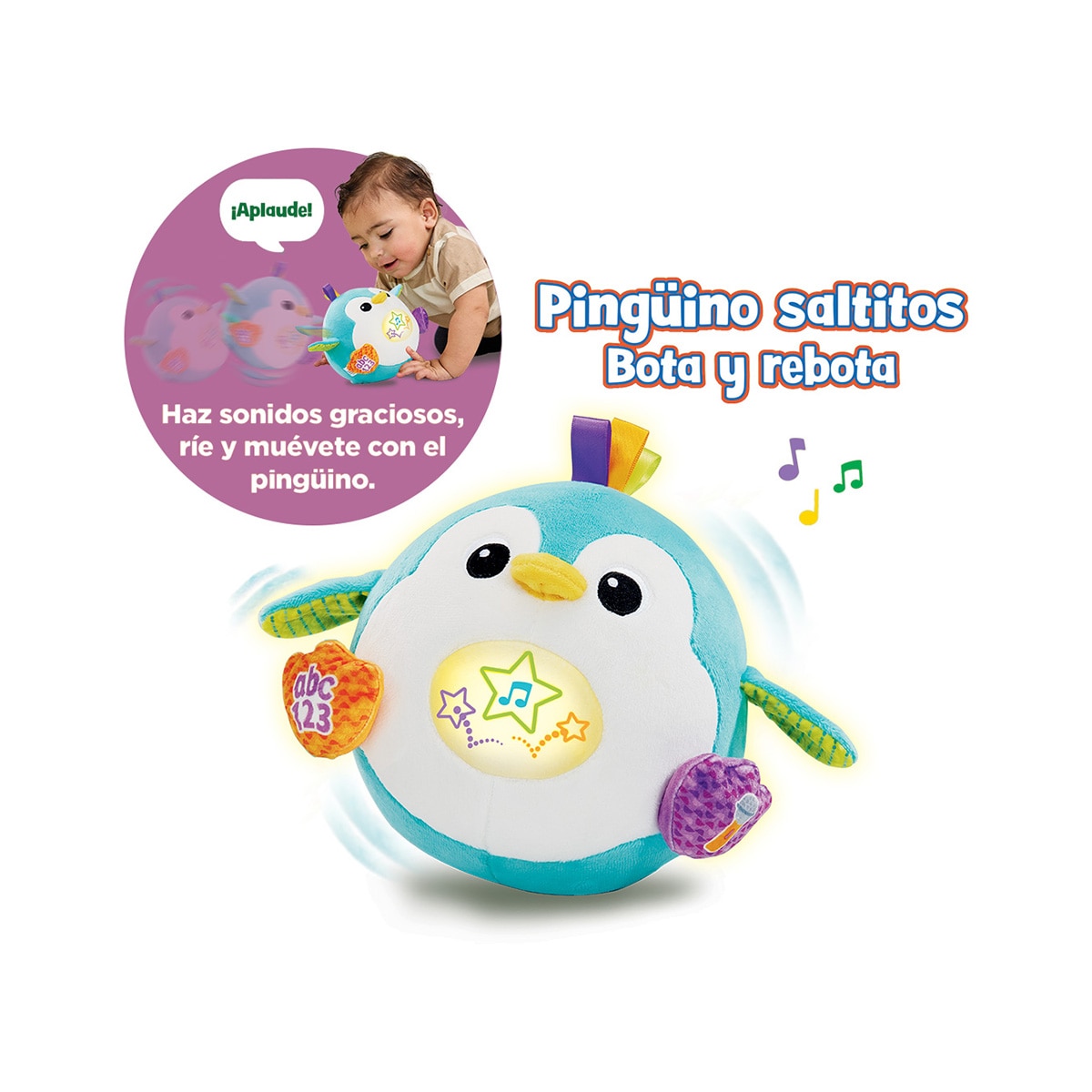 Pingüino de peluche que habla canta y se mueve de forma independiente Leap Frog 2