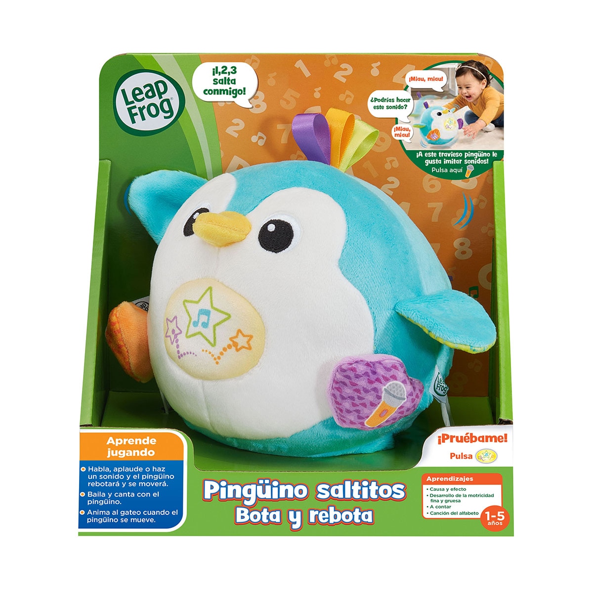 Pingüino de peluche que habla canta y se mueve de forma independiente Leap Frog 5