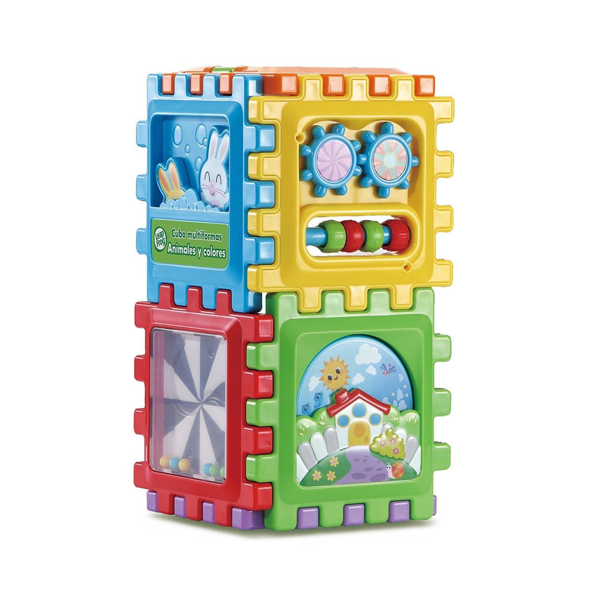 Cubo de juegos con 6 paneles de juego de doble cara Leap Frog 2
