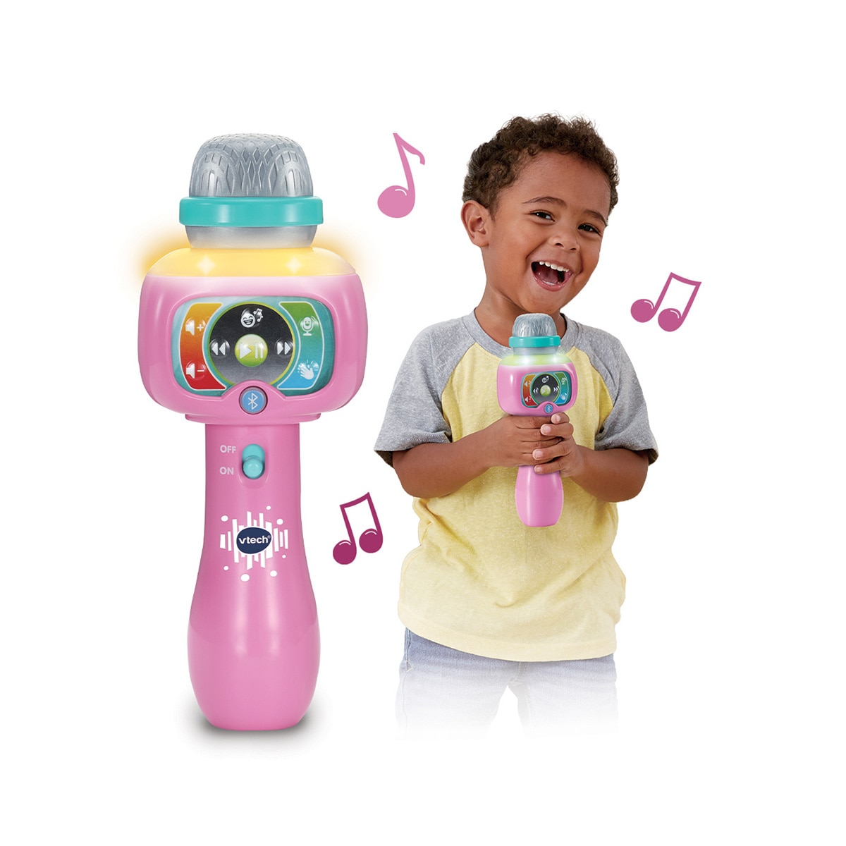 Micrófono karaoke interactivo de con conexión bluetooth Vtech 2