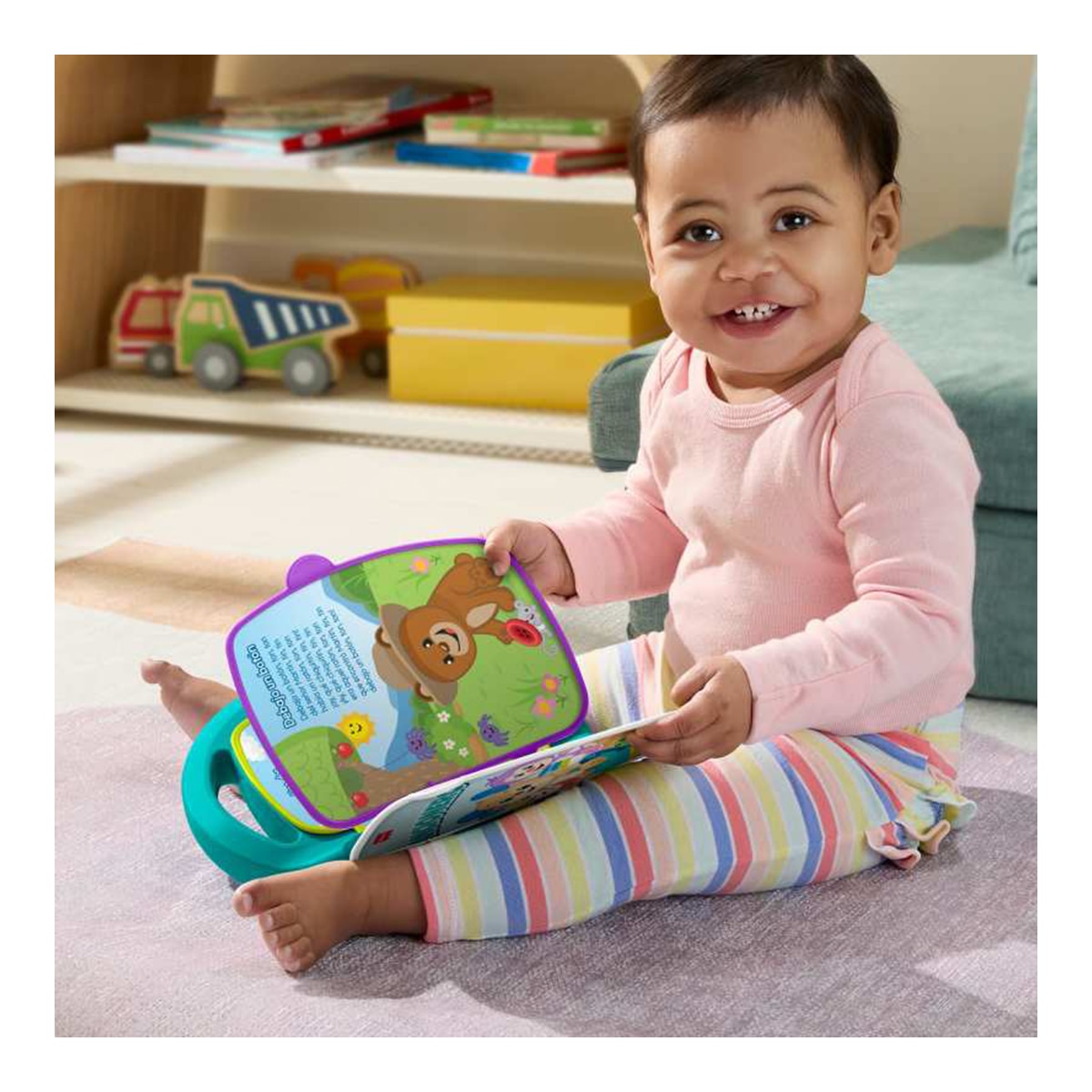Libro interactivo de aprendizaje Fisher-Price Ríe y aprende Mattel 3