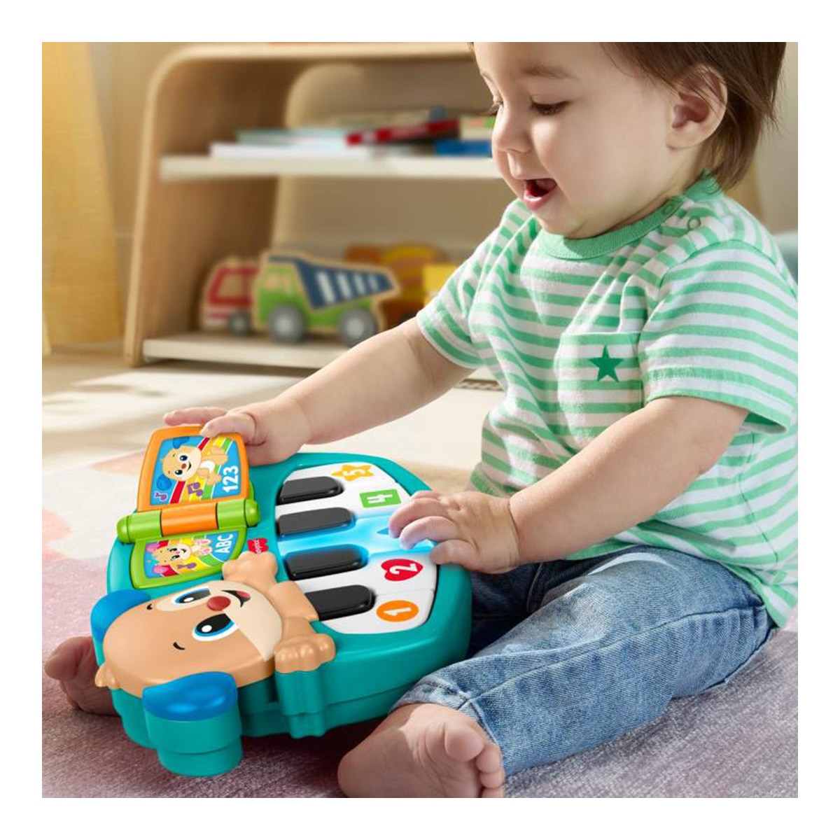 Imagen 3 de Piano Perrito Castellano Fisher-Price Ríe y aprende Mattel
