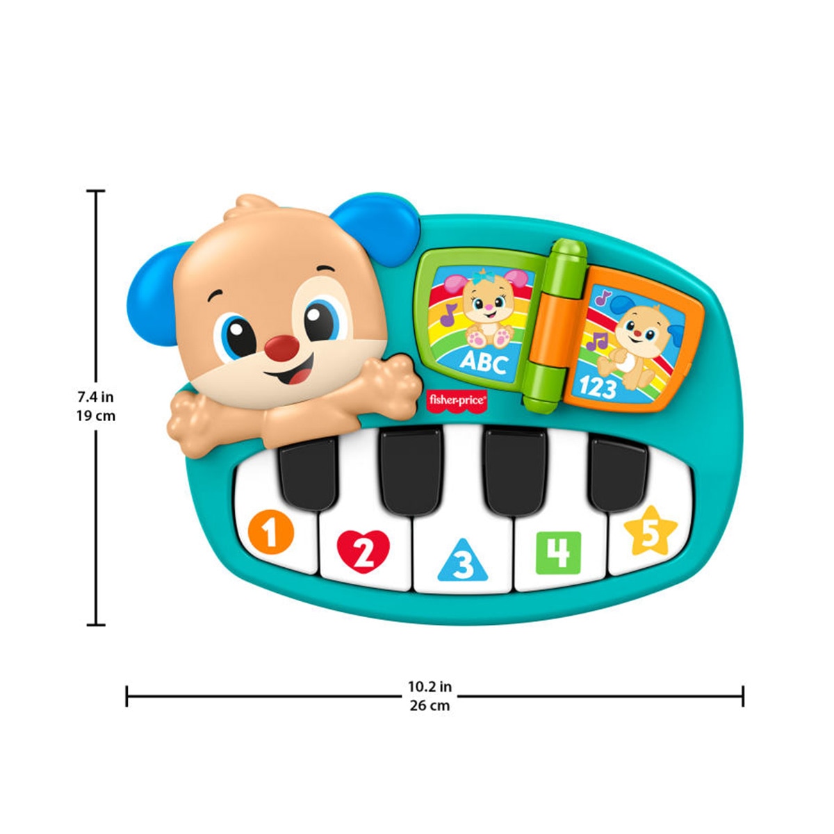 Imagen 5 de Piano Perrito Castellano Fisher-Price Ríe y aprende Mattel