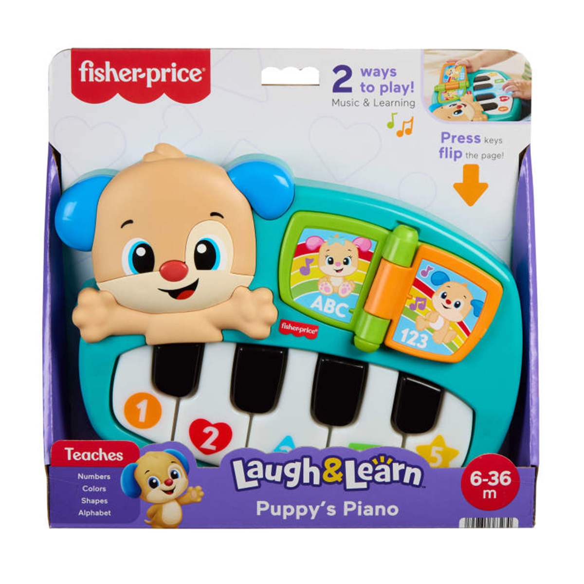 Imagen 6 de Piano Perrito Castellano Fisher-Price Ríe y aprende Mattel