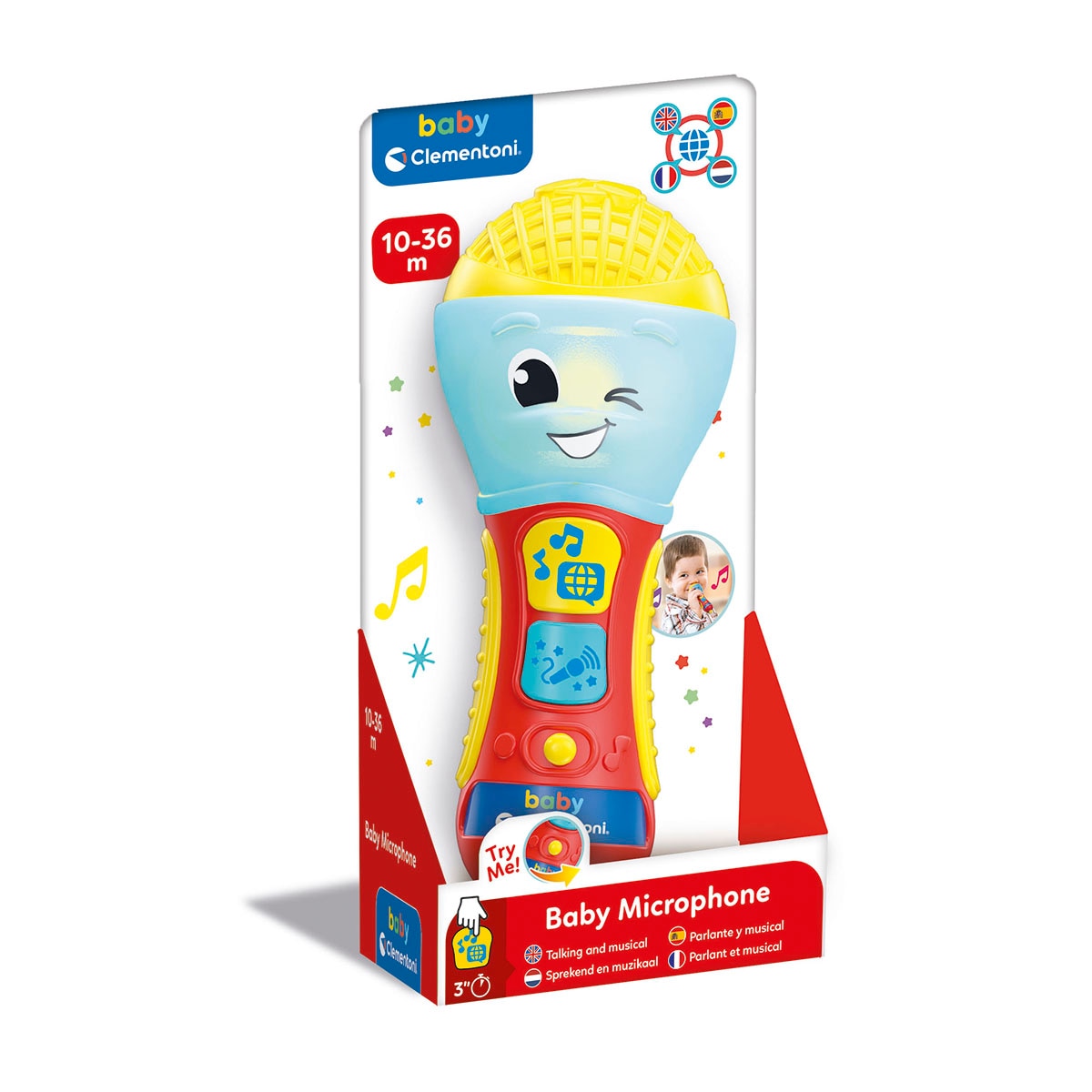 Imagen 0 de Juguete infantil Micrófono Baby Clementoni